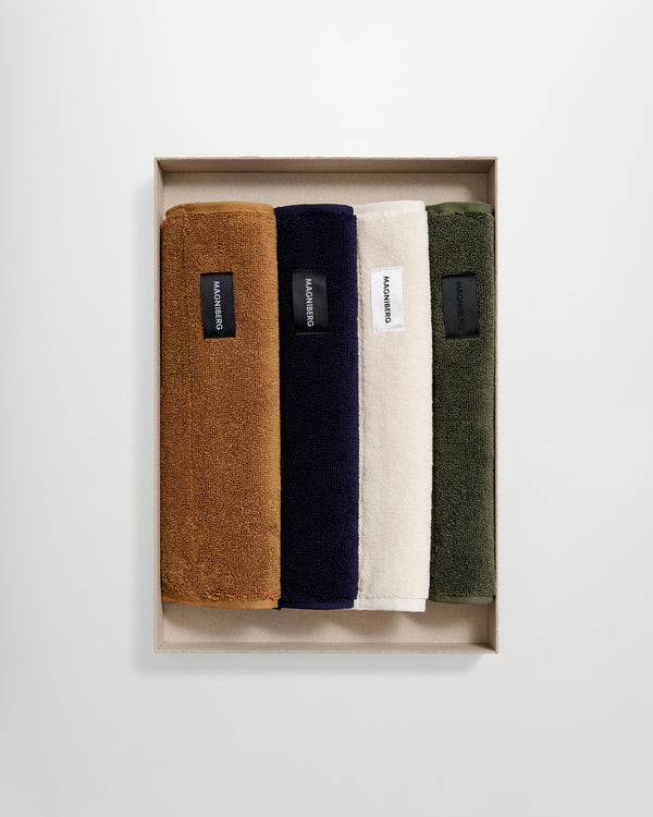 Holiday 4-piece face cloth set | Forest terry