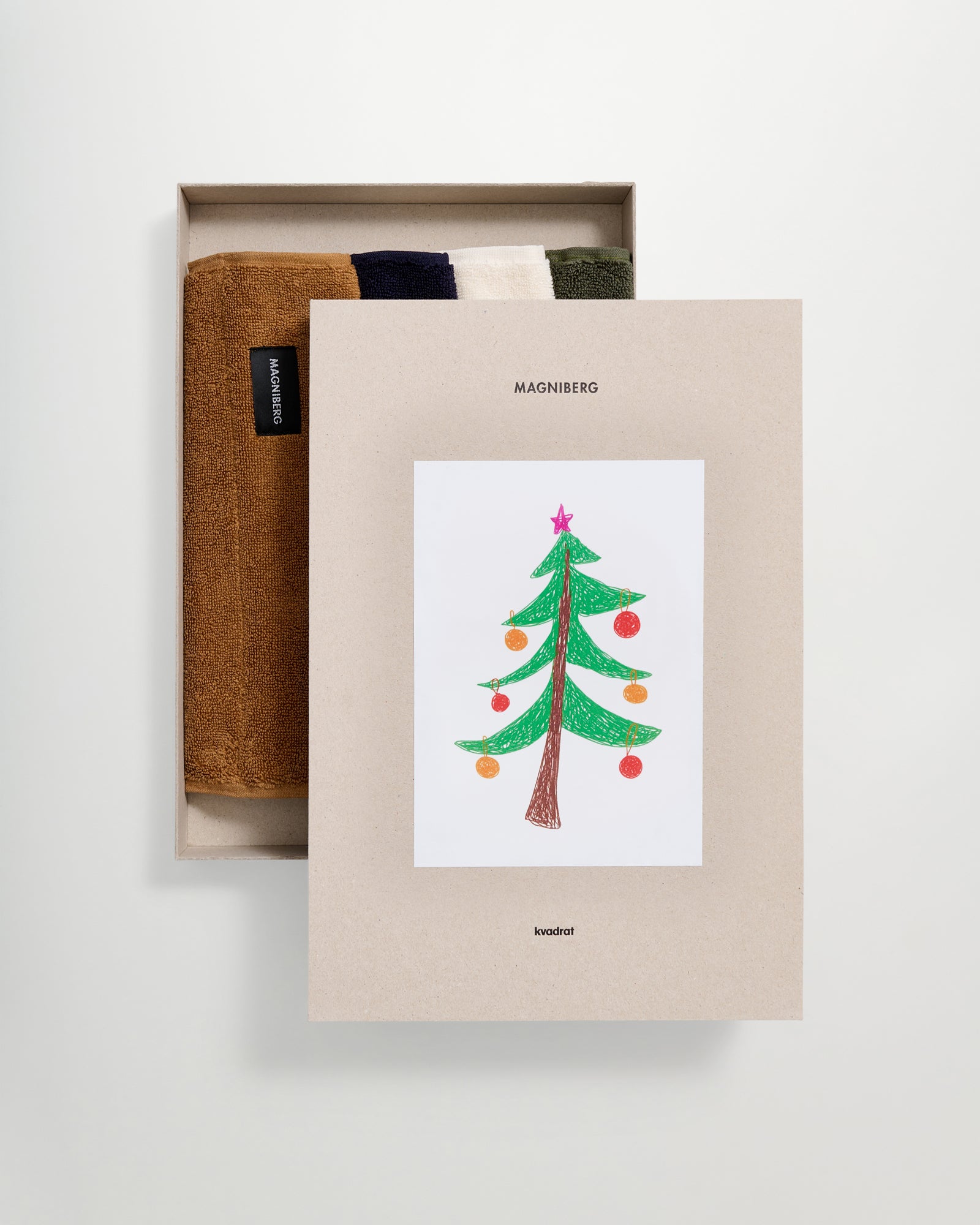 Holiday 4-piece face cloth set | Forest terry