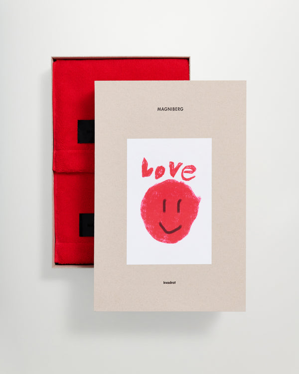 2-piece hand towel set | Goji red terry