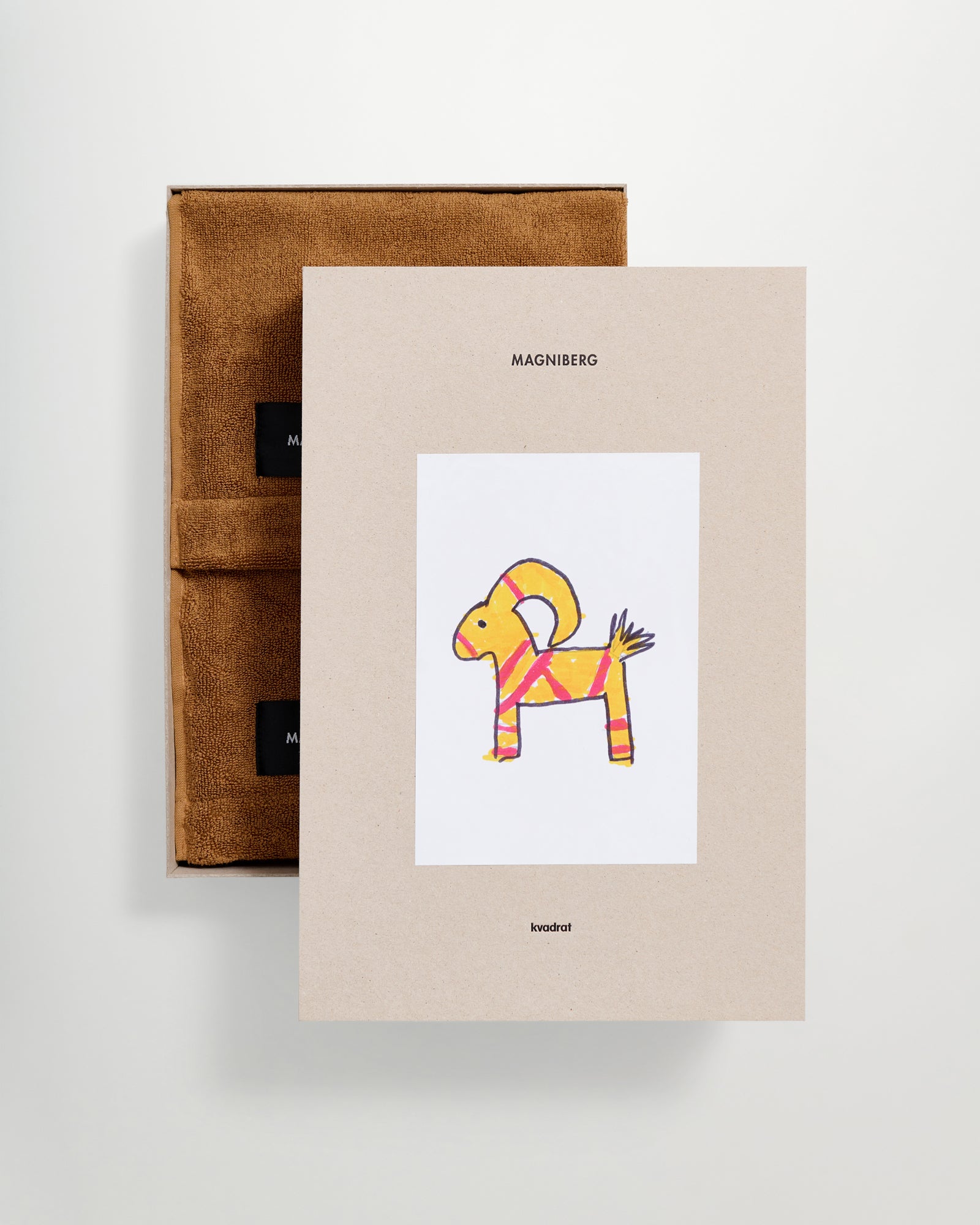 Holiday 2-piece hand towel set | Nocciola beige terry