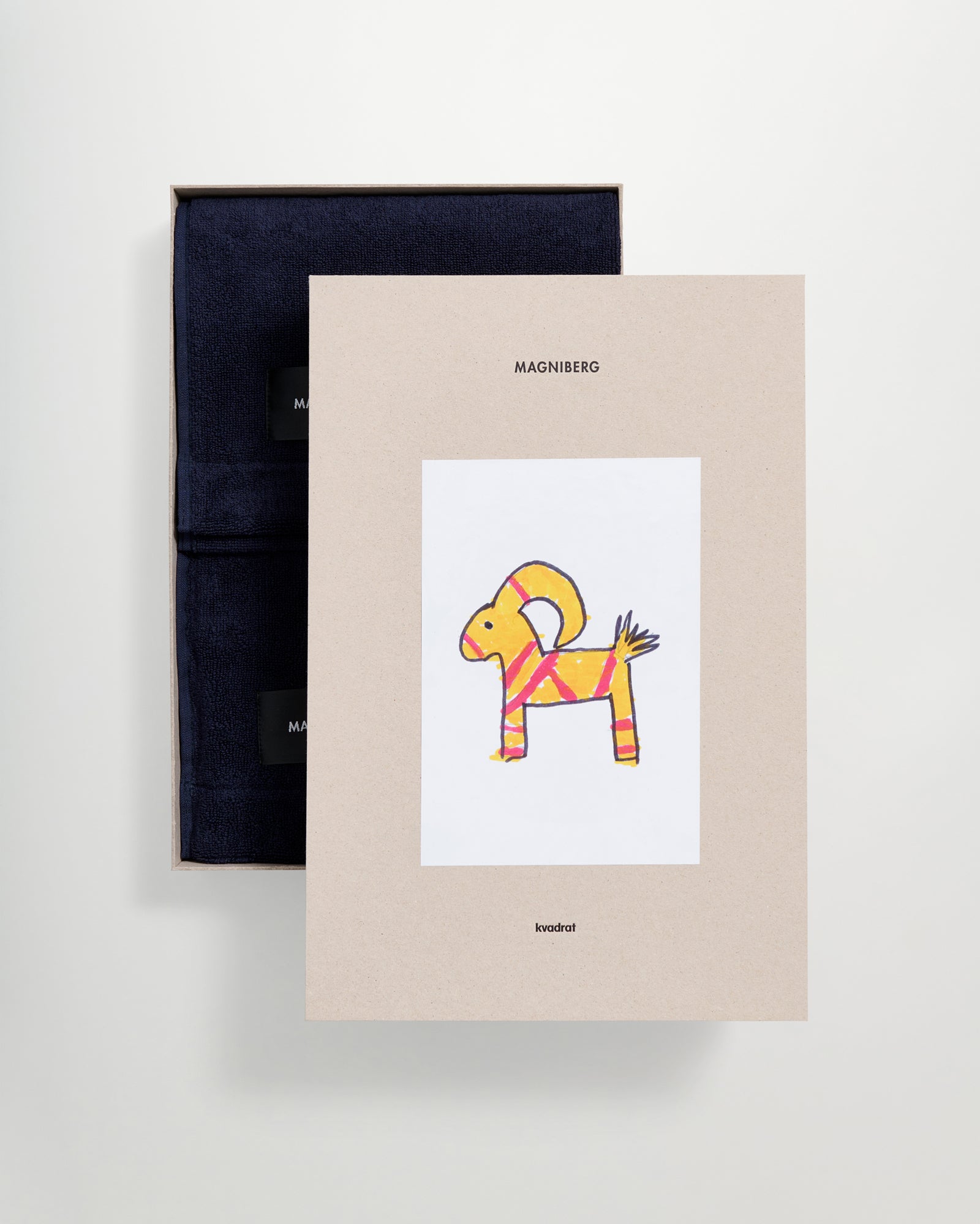 Holiday 2-piece hand towel set | Sloe blue terry