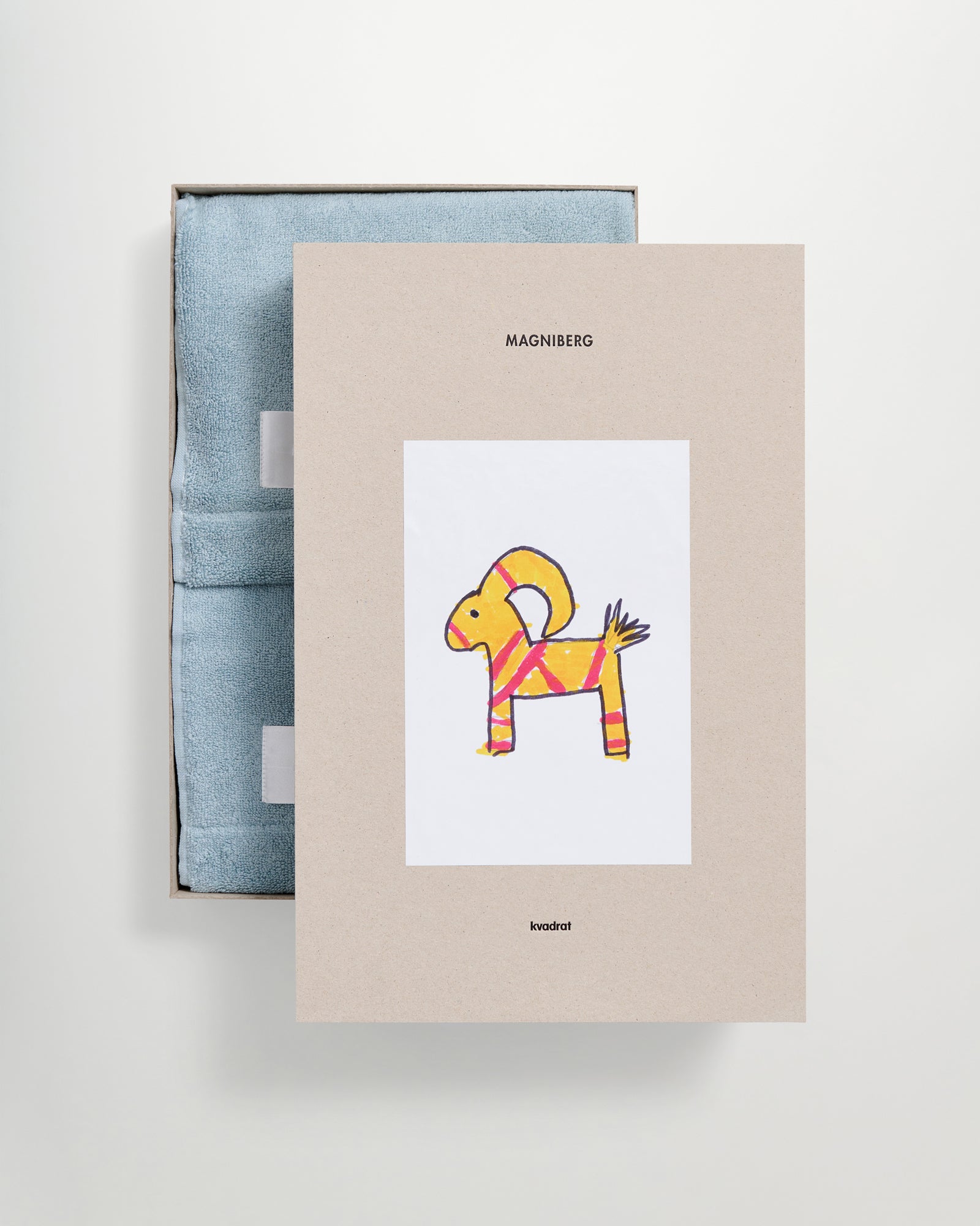 Holiday 2-piece hand towel set | Young blue terry