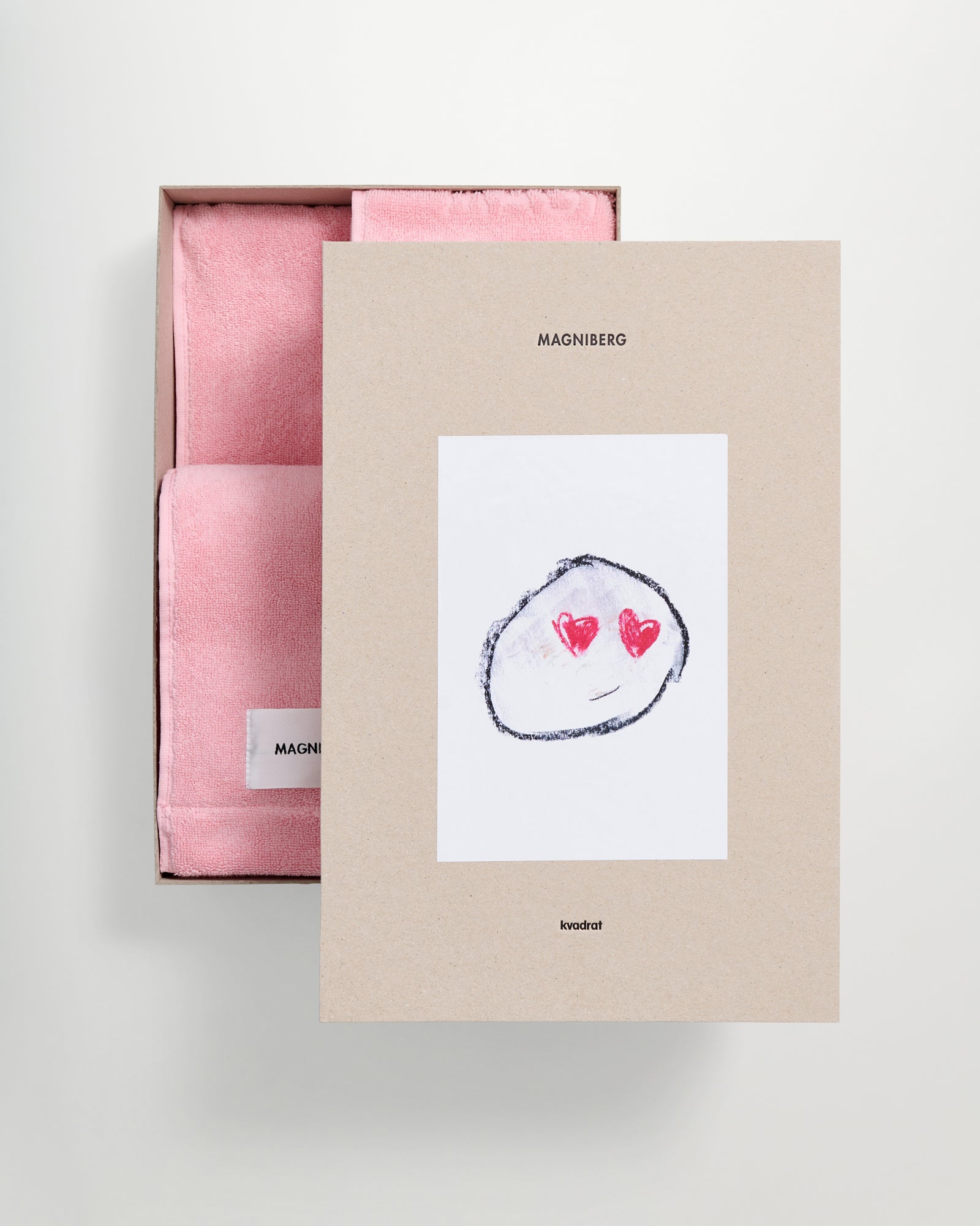 3-piece towel set | Fragola pink terry