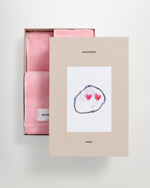 3-piece towel set | Fragola pink terry