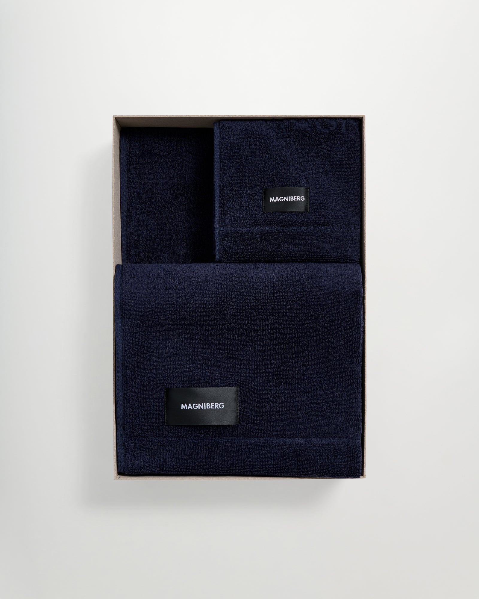 3-piece towel set | Sloe blue terry