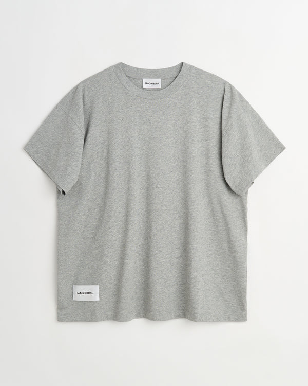 Body t-shirt | Washed grey melange Jersey