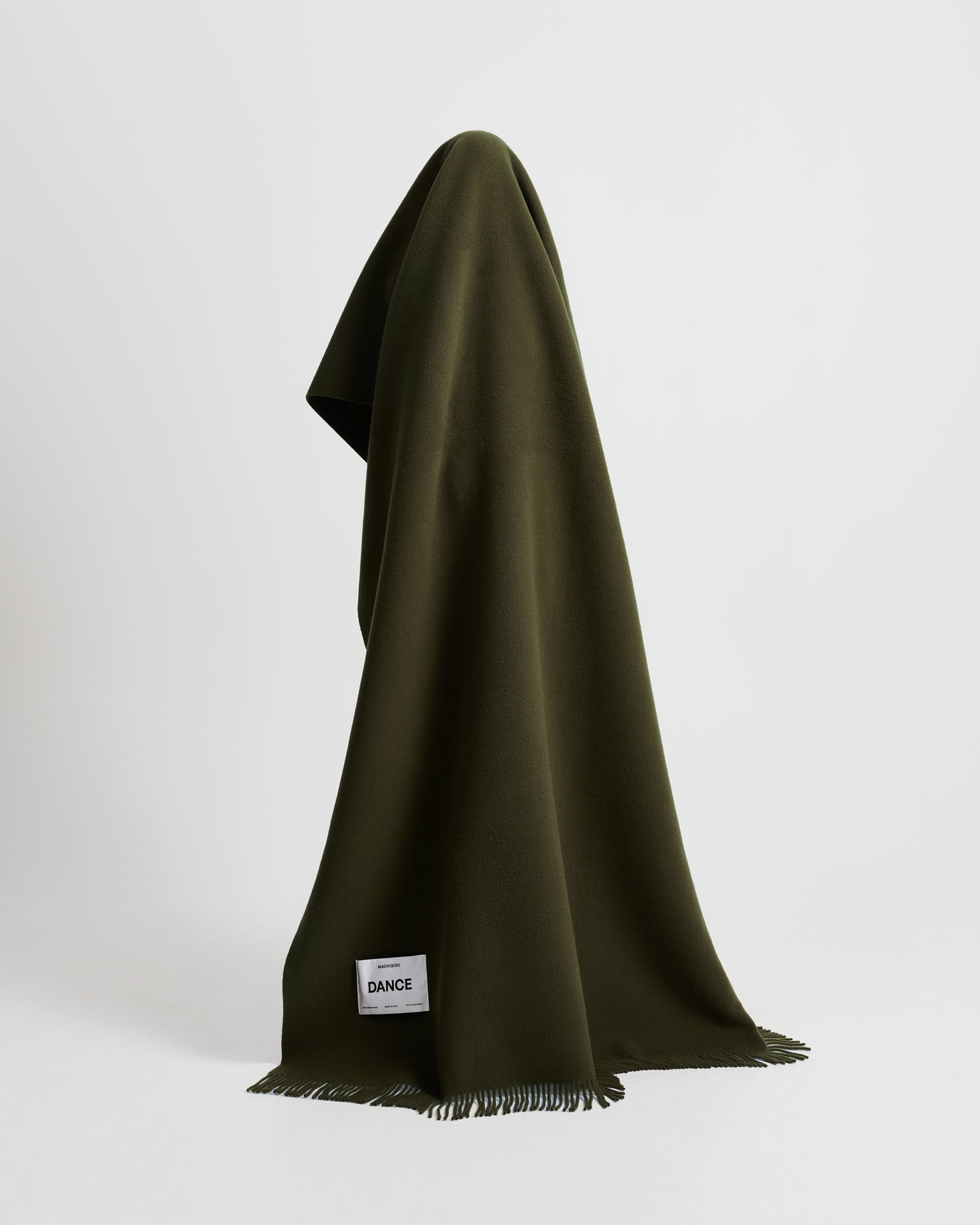 Bold blanket | Moss green Virgin wool