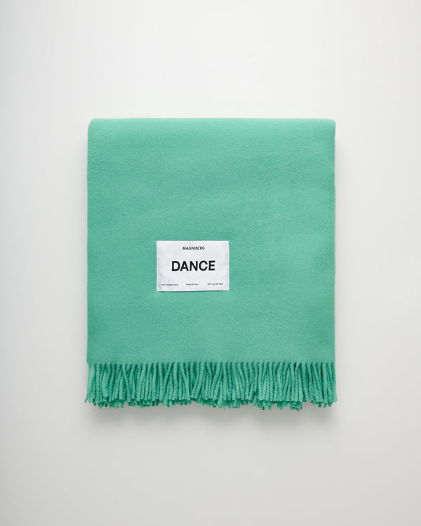 Bold blanket | Ballet green Virgin wool