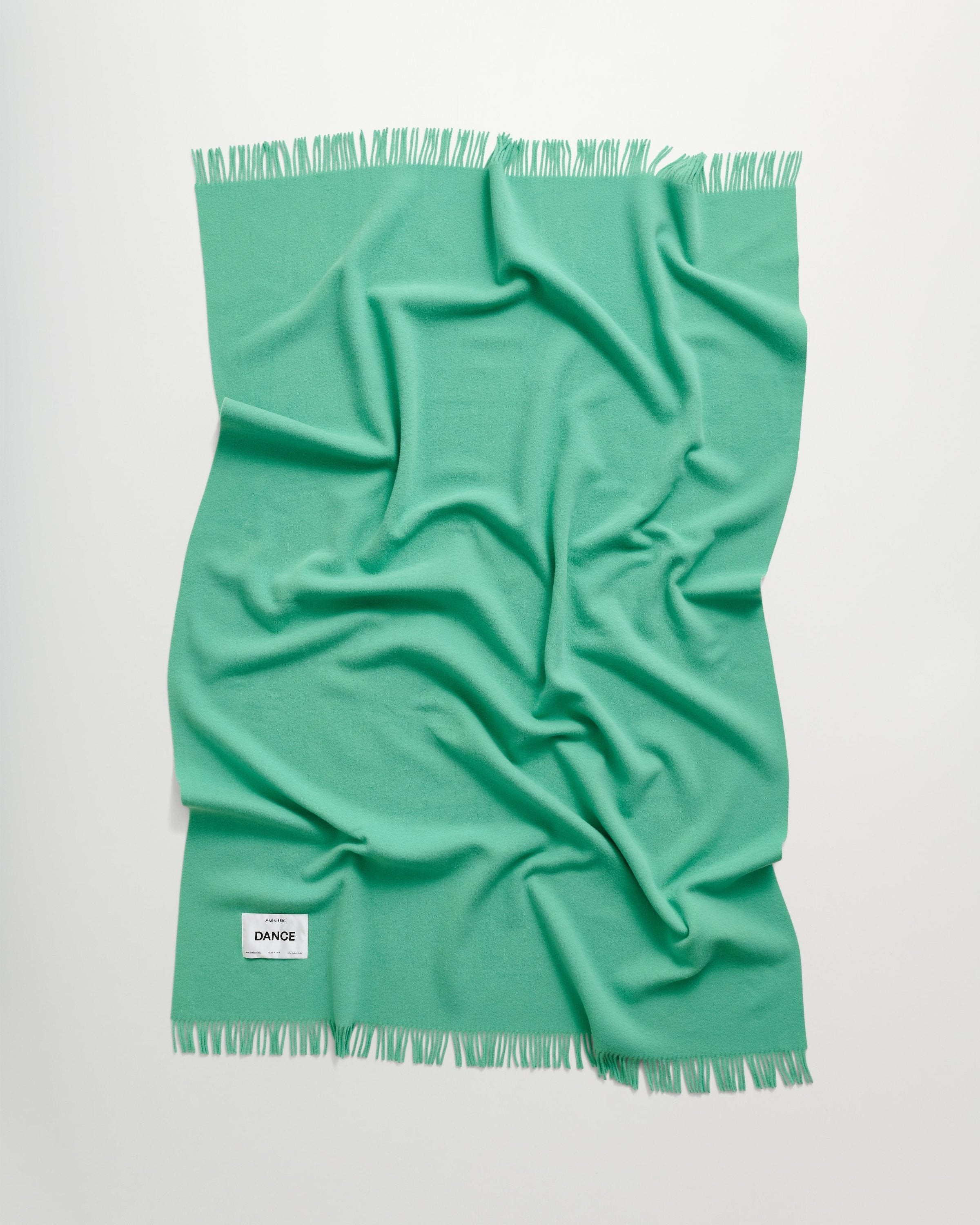 Bold blanket | Ballet green Virgin wool