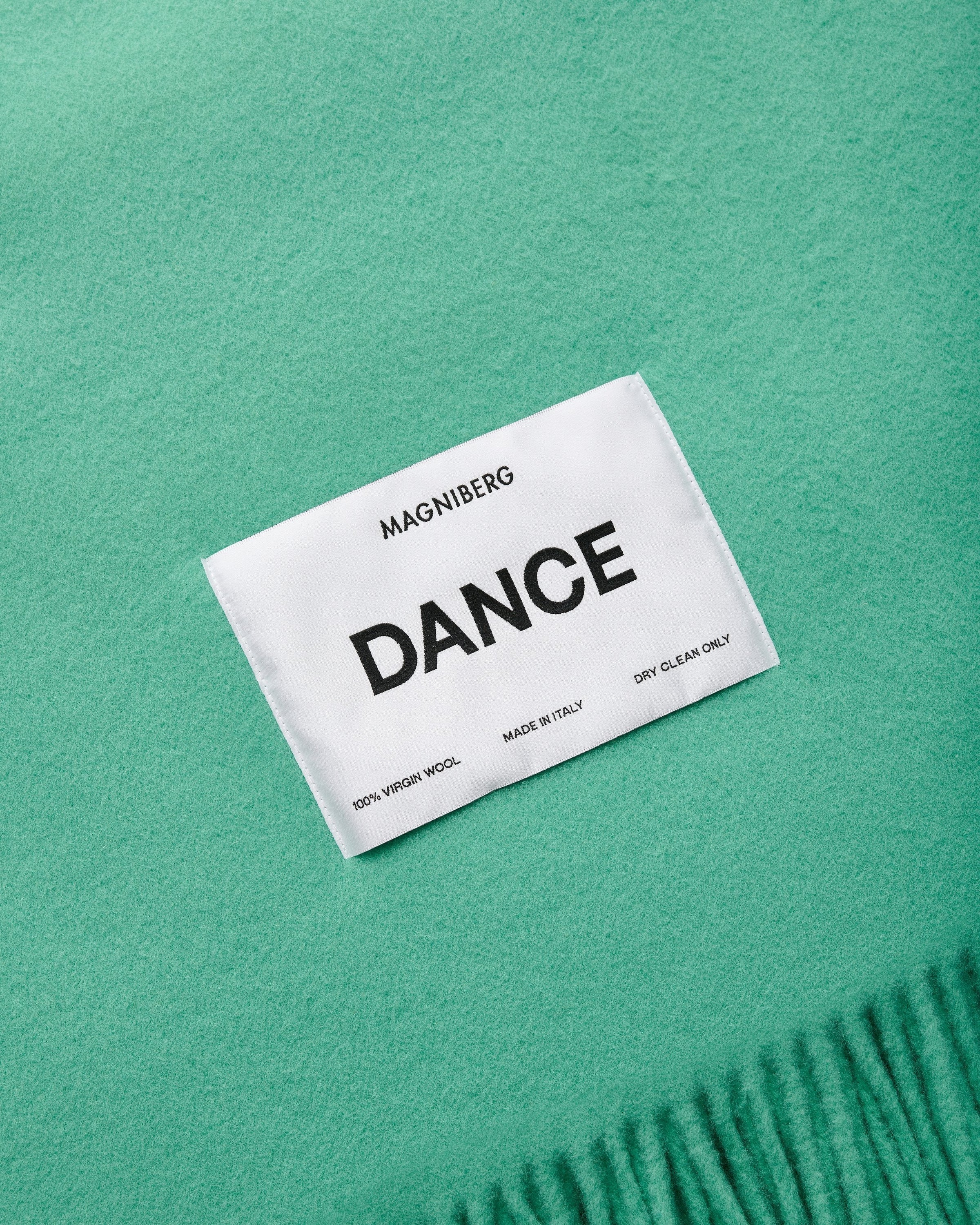 Bold blanket | Ballet green Virgin wool