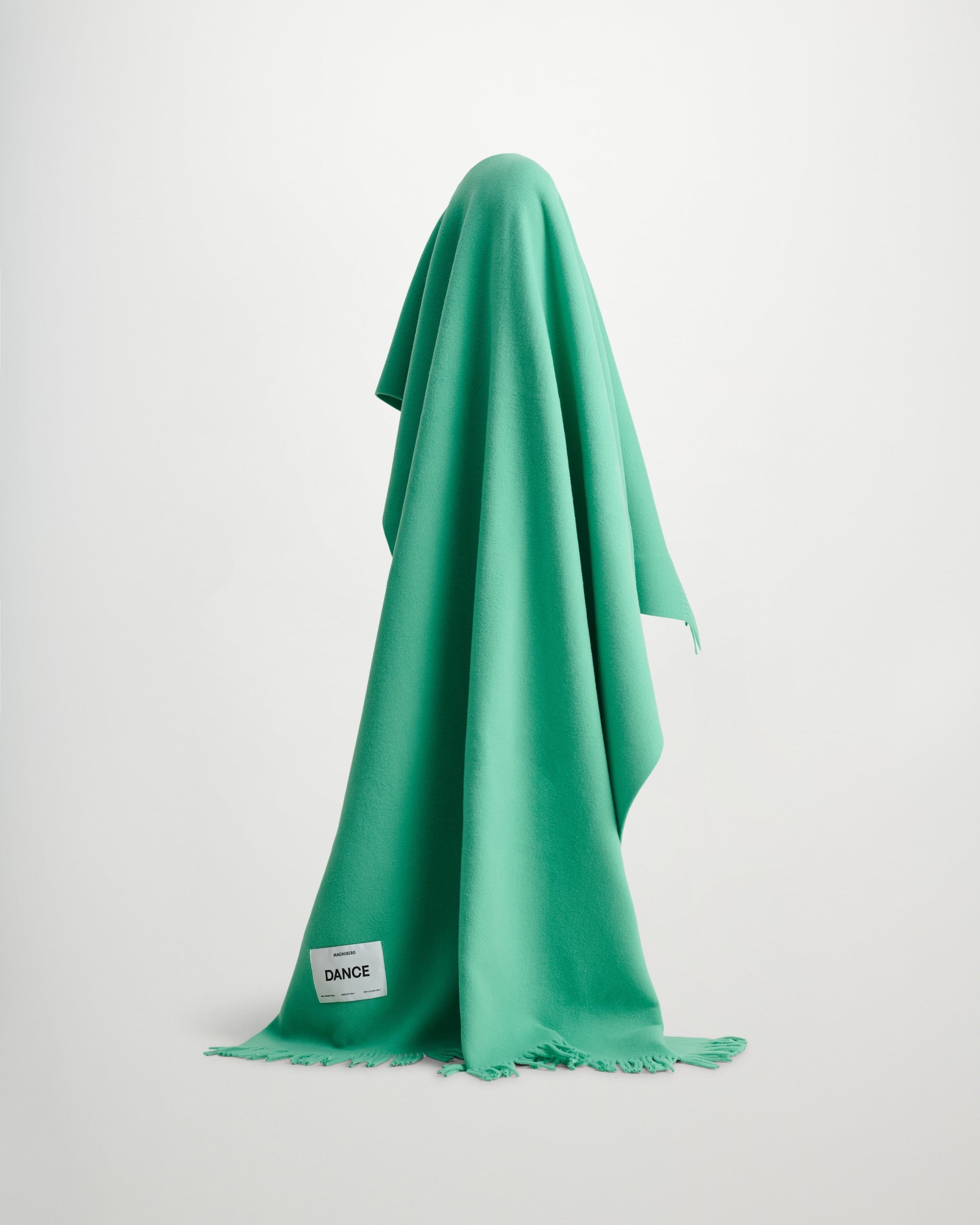Bold blanket | Ballet green Virgin wool