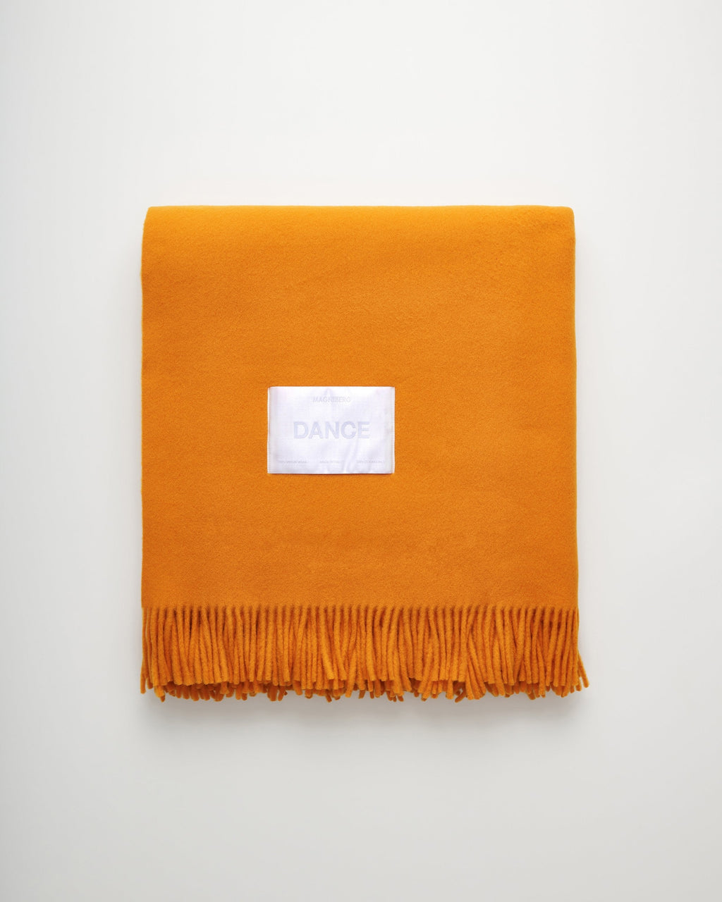 Bold blanket | Juicy Orange Virgin wool