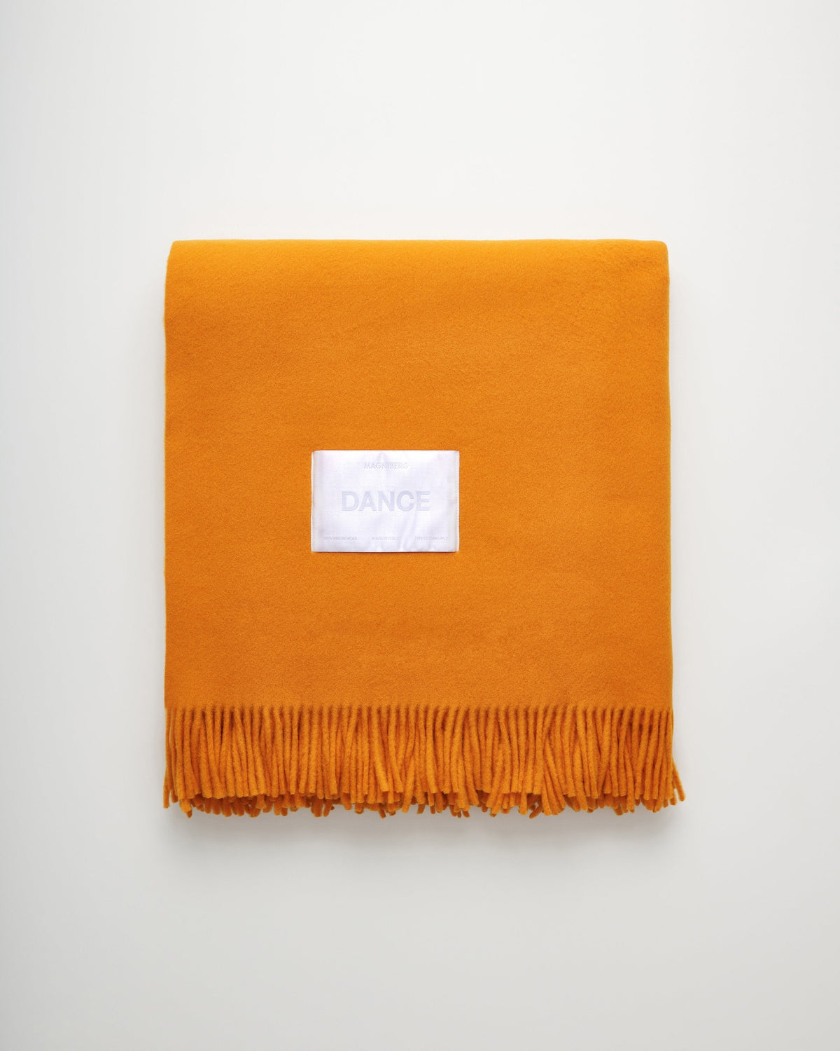 Bold blanket | Juicy Orange Virgin wool