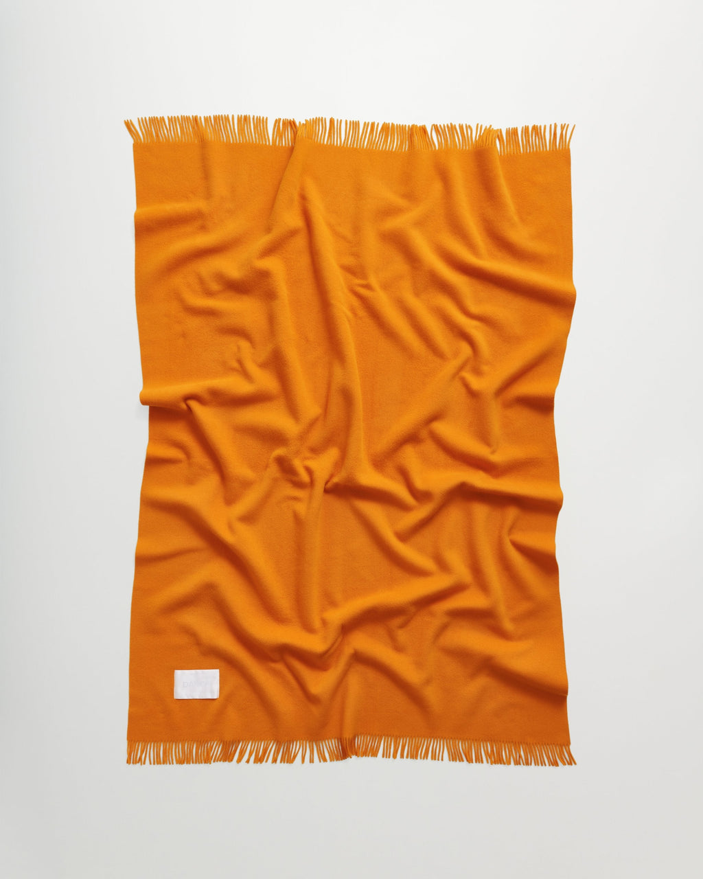 Bold blanket | Juicy Orange Virgin wool