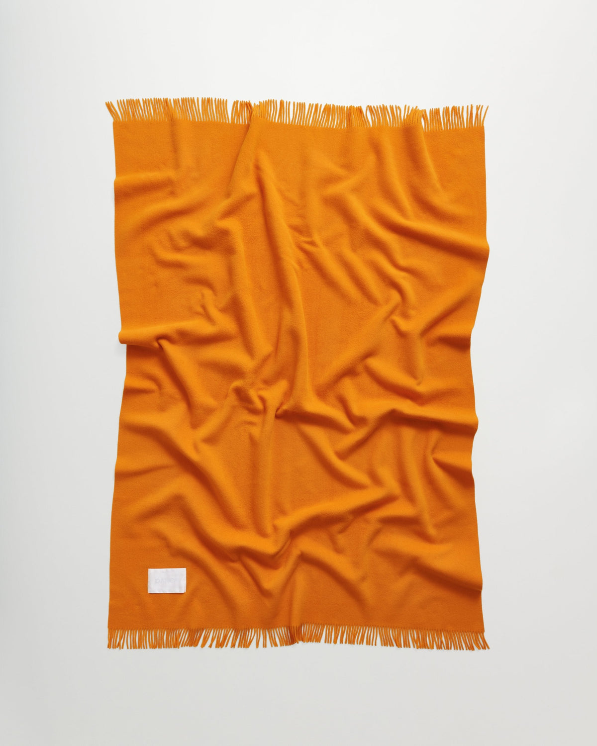 Bold blanket | Juicy Orange Virgin wool