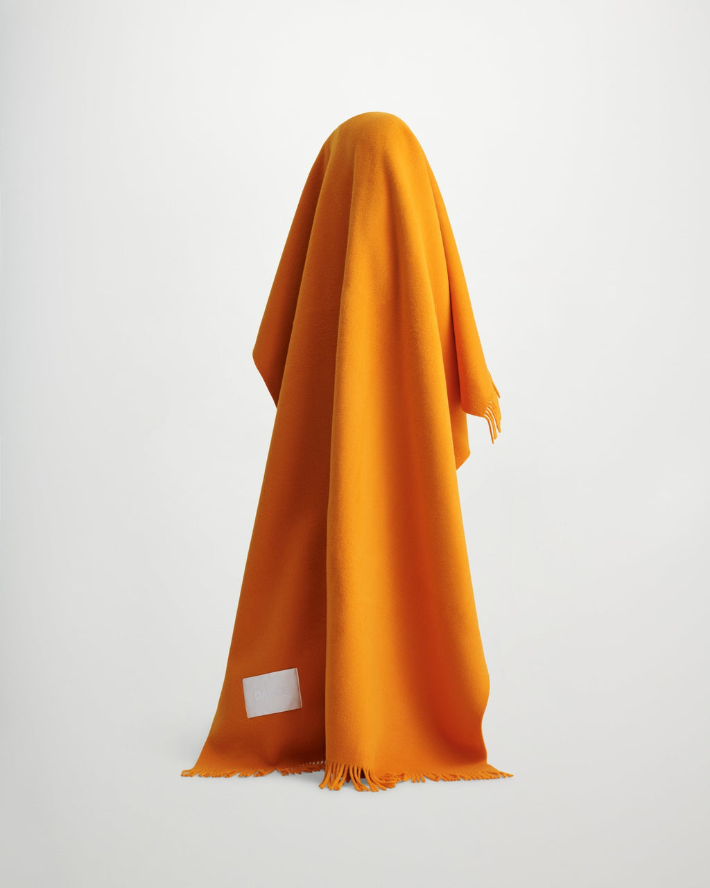 Bold blanket | Juicy Orange Virgin wool