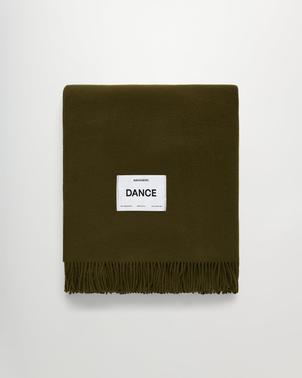 Bold blanket | Moss green Virgin wool
