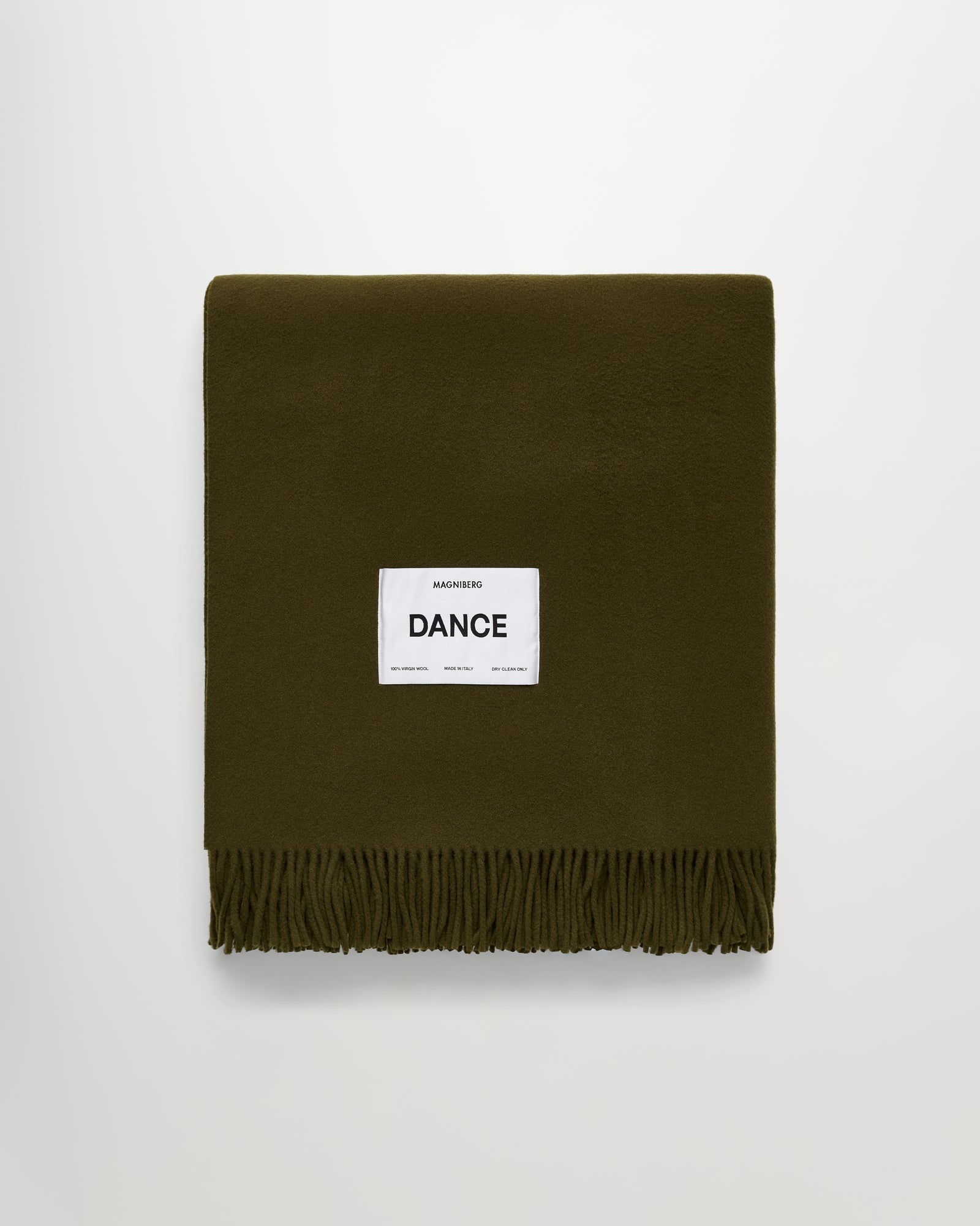 Bold blanket | Moss green Virgin wool