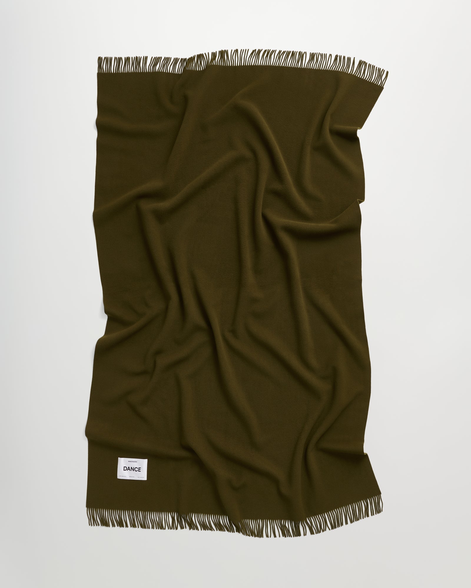 Bold blanket | Moss green Virgin wool