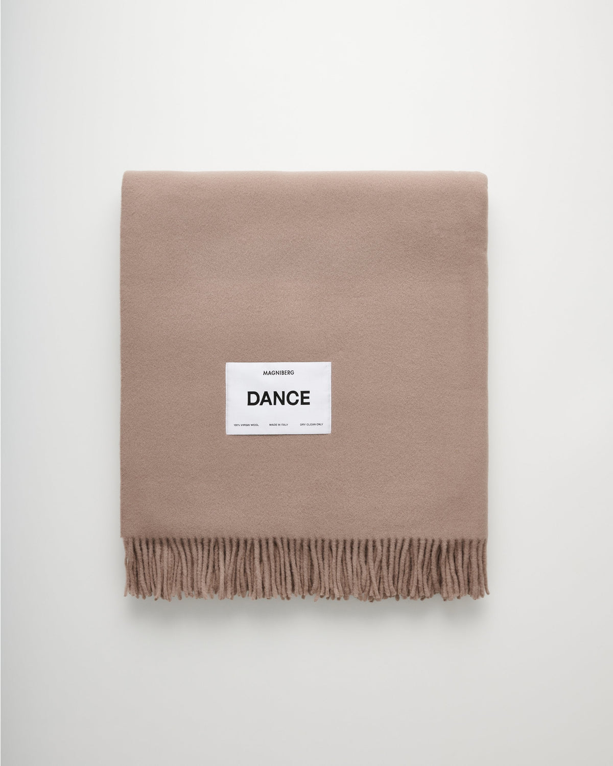 Bold blanket | Mushroom Virgin wool