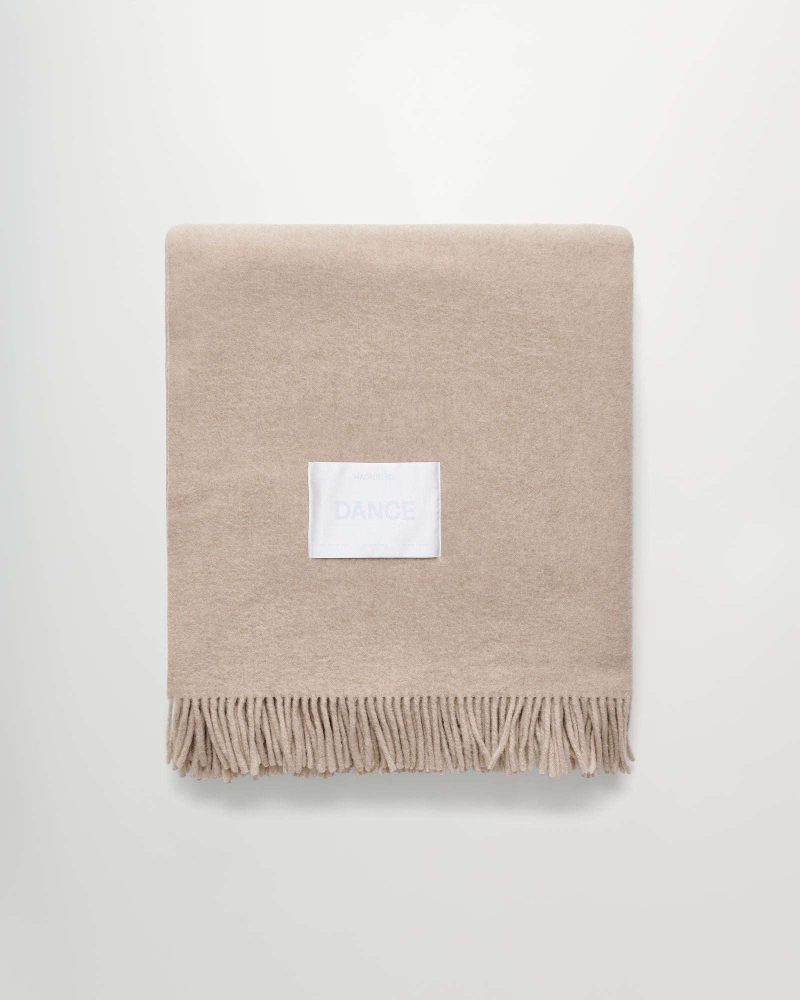 Bold blanket | Sand melange Virgin wool