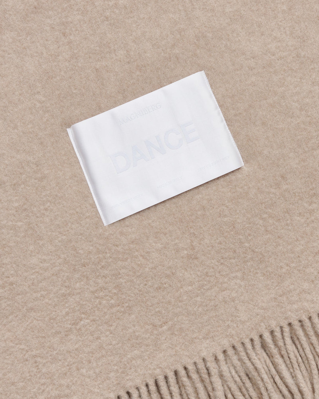 Bold blanket | Sand melange Virgin wool