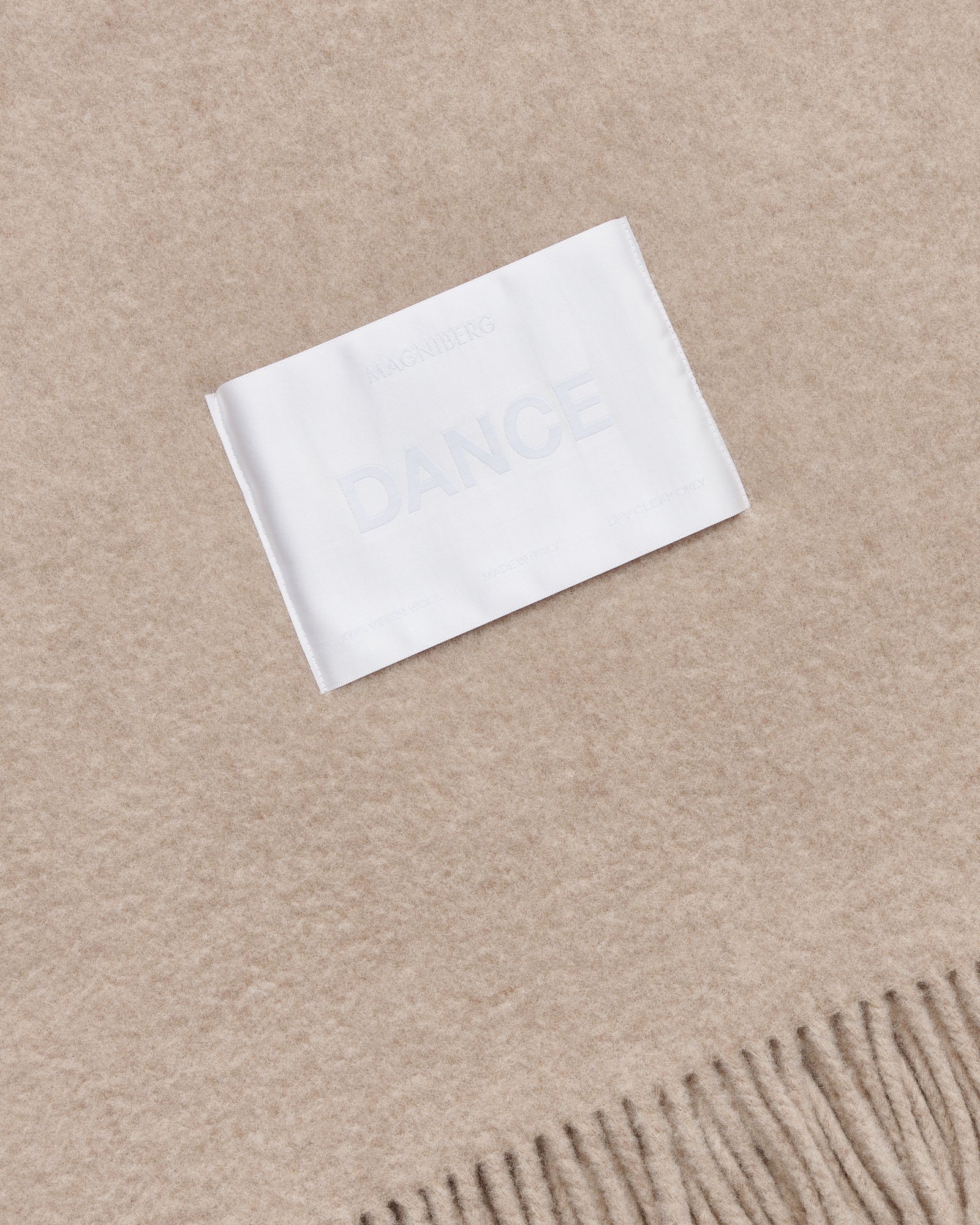 Bold blanket | Sand melange Virgin wool