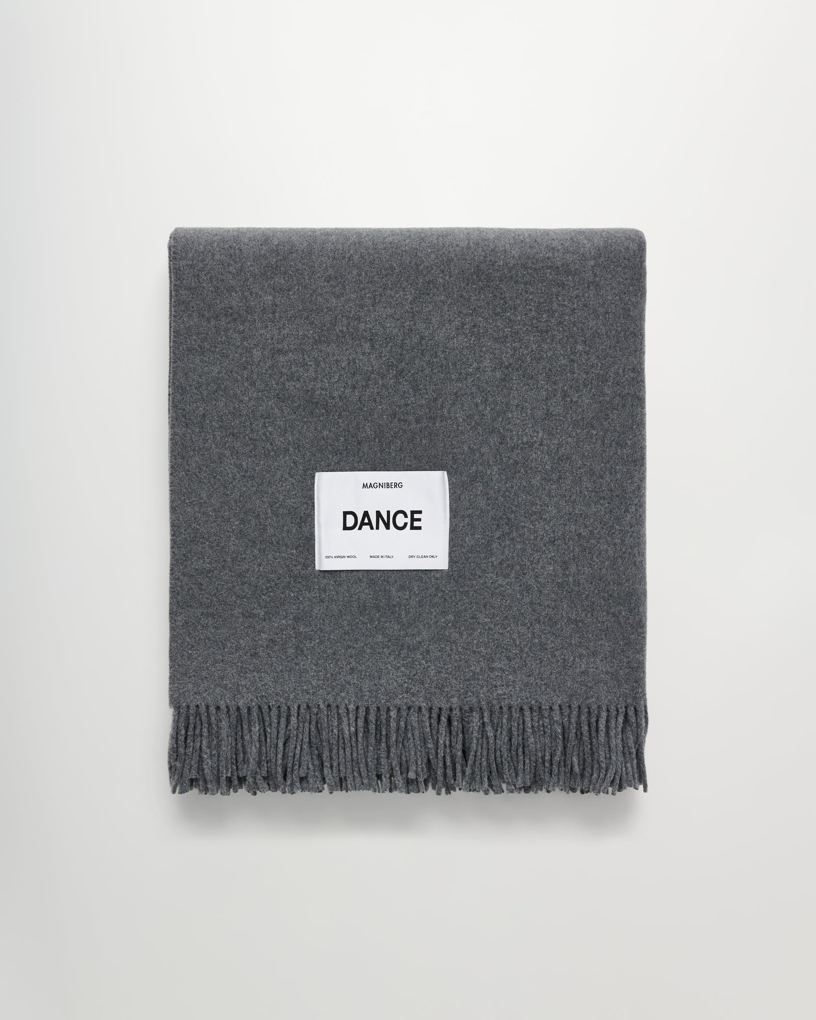 Bold blanket | Stone melange Virgin wool
