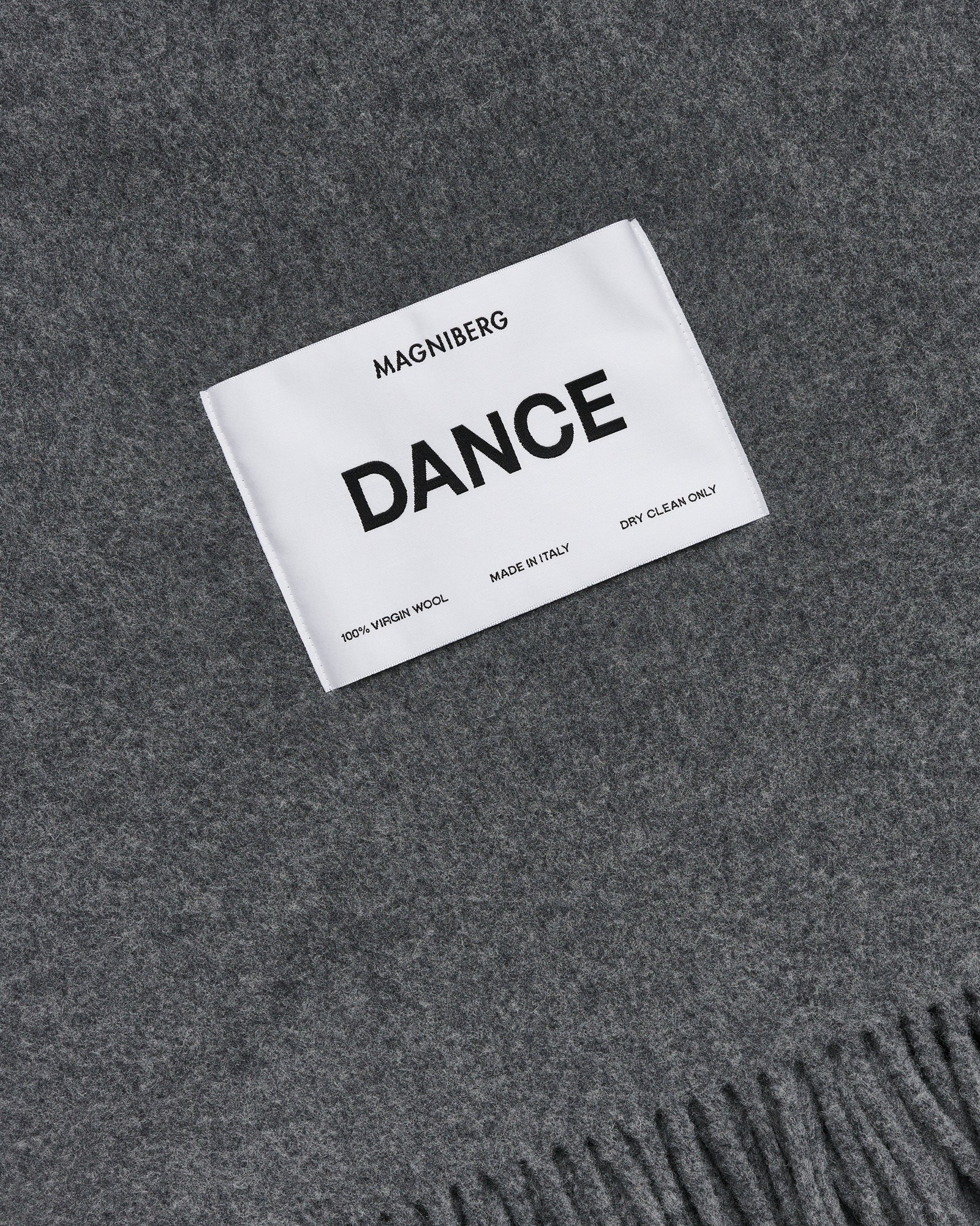 Bold blanket | Stone melange Virgin wool