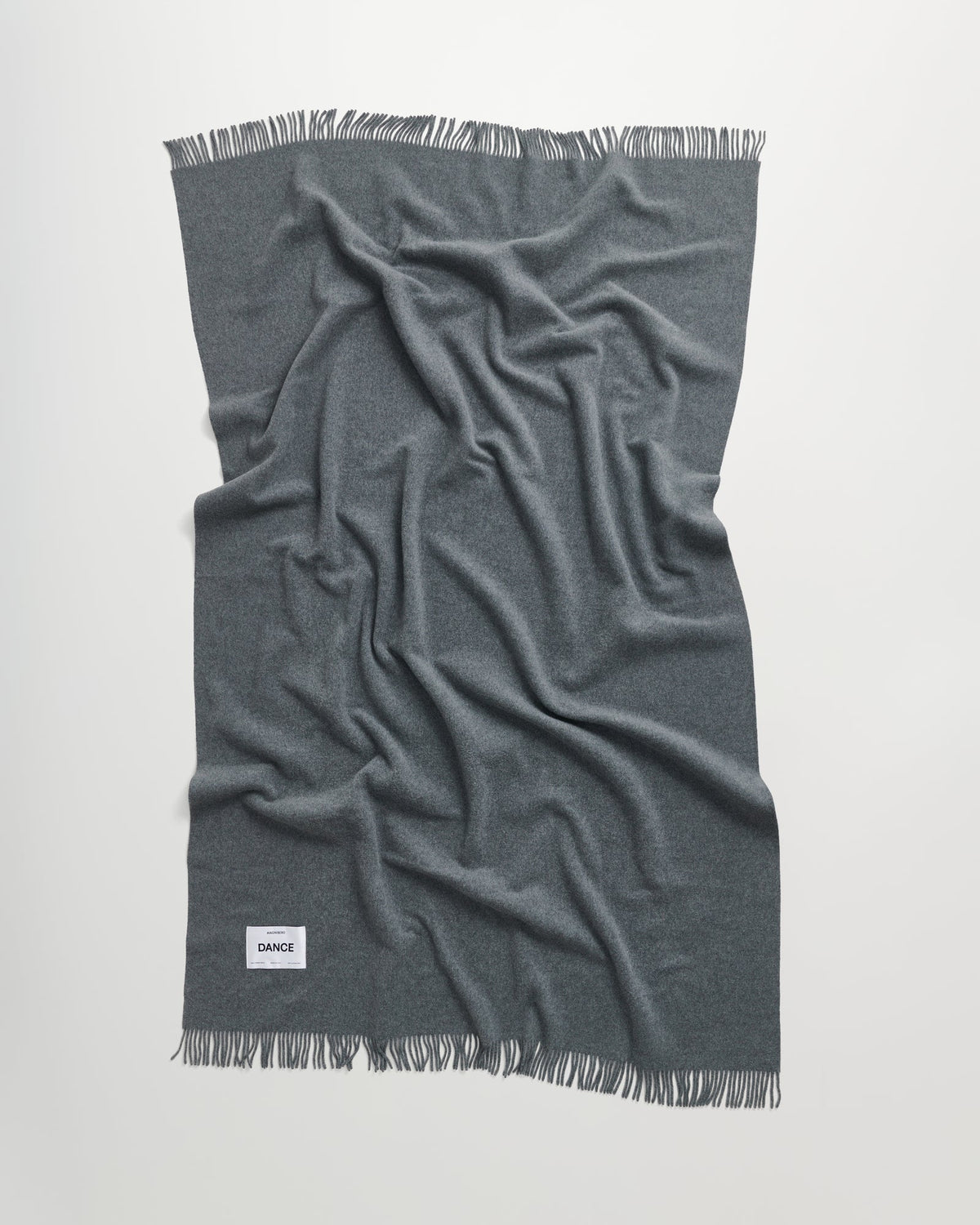 Bold blanket | Stone melange Virgin wool