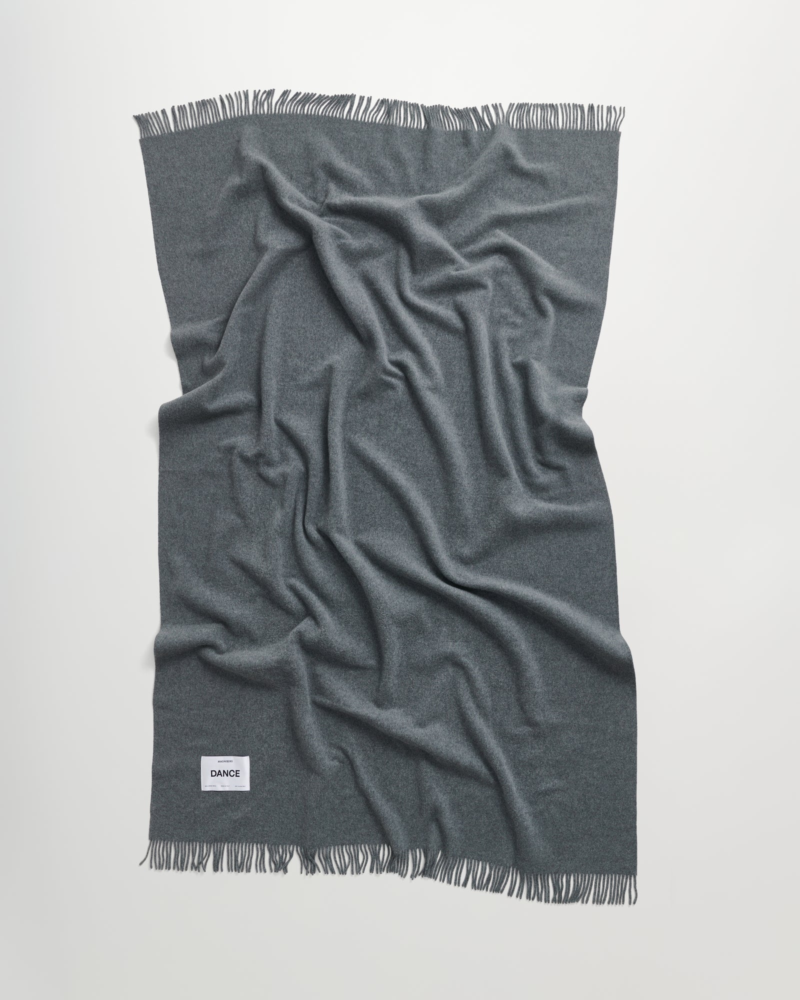 Bold blanket | Stone melange Virgin wool