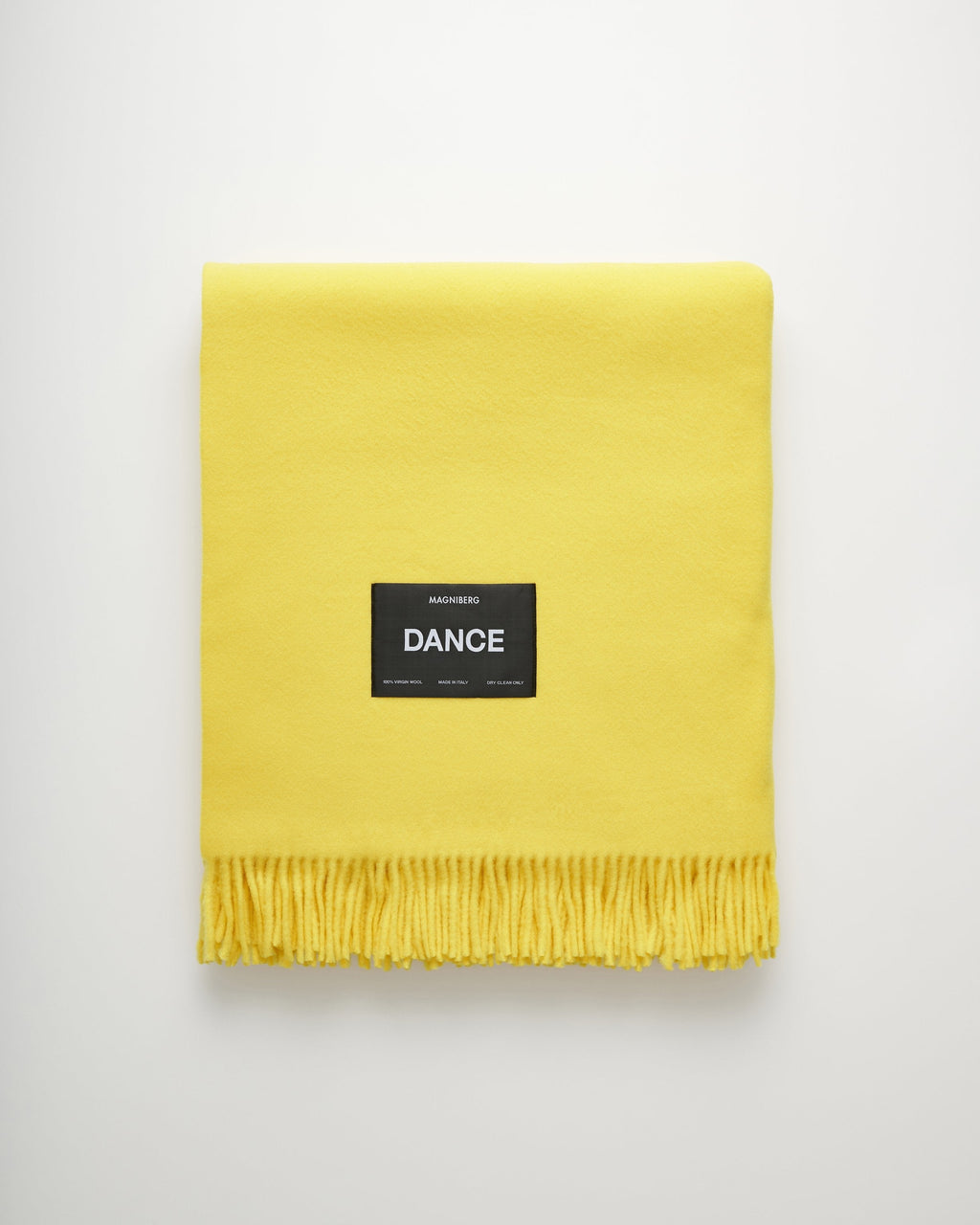 Bold blanket | Surf yellow Virgin wool