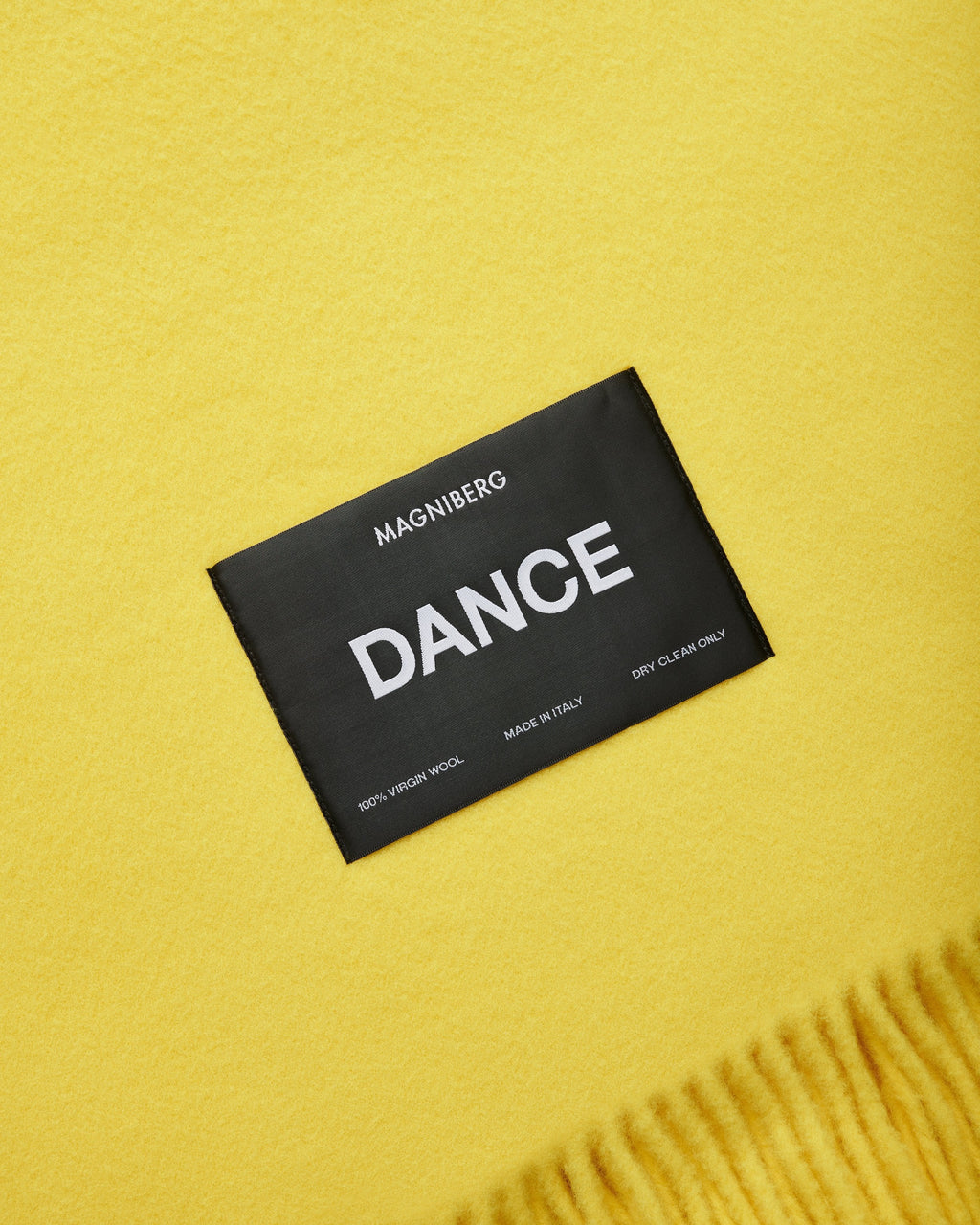 Bold blanket | Surf yellow Virgin wool
