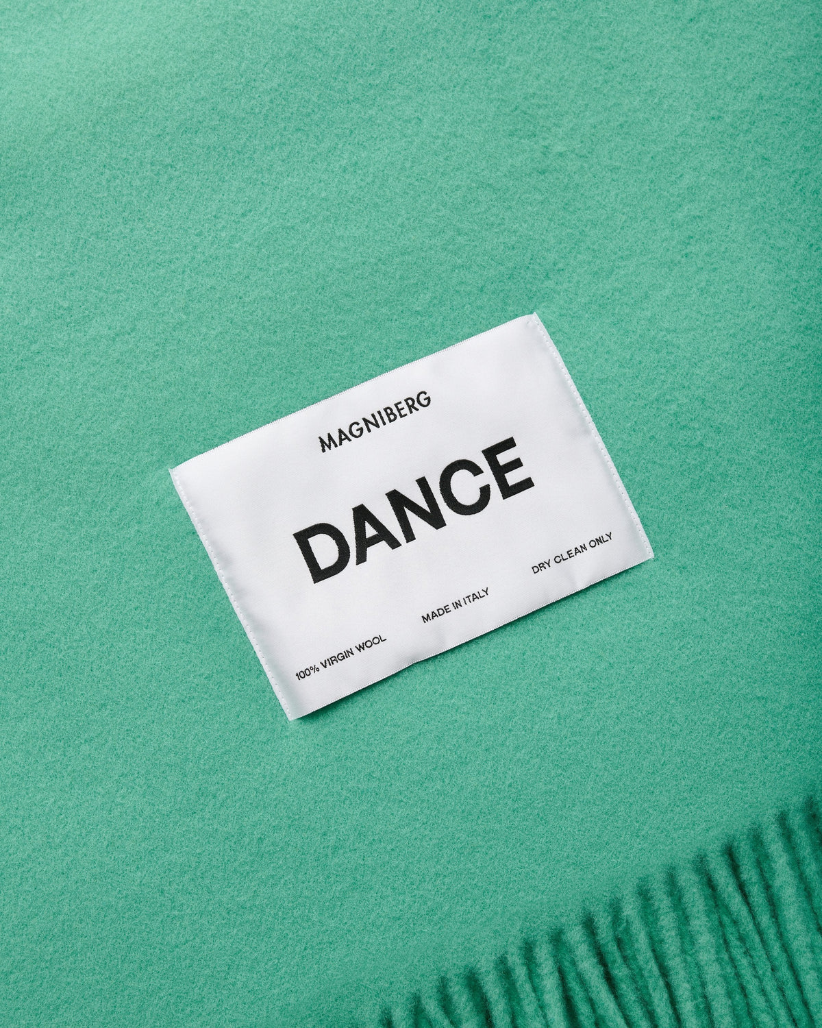 Bold scarf | Ballet green Virgin wool
