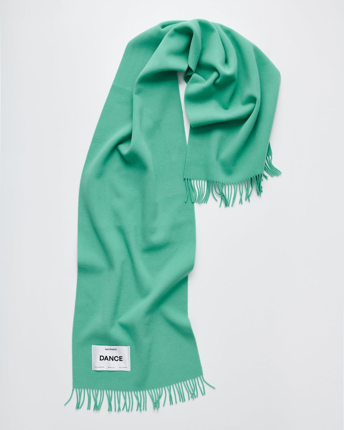 Bold scarf | Ballet green Virgin wool
