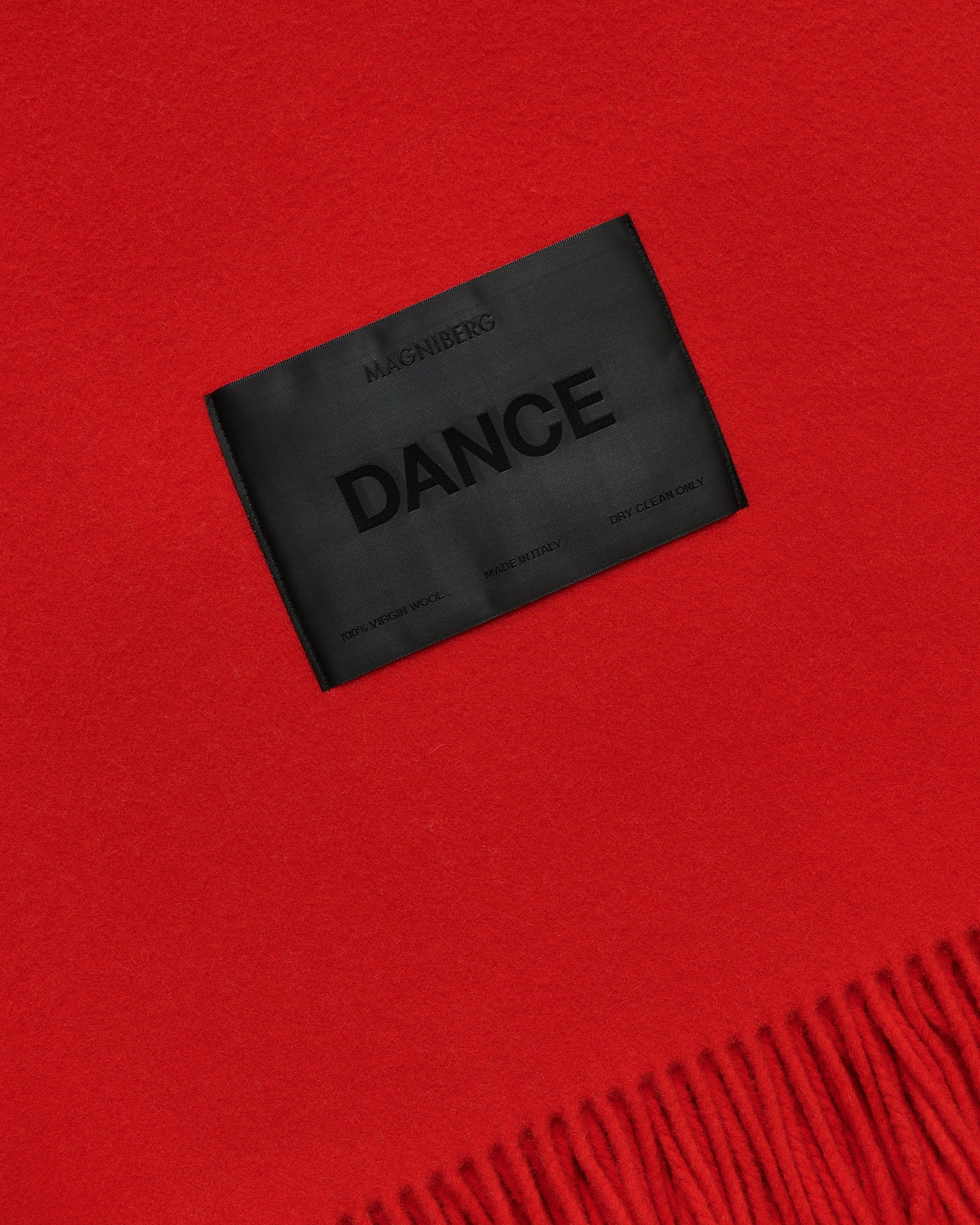 Bold scarf | Carpet red Virgin Wool