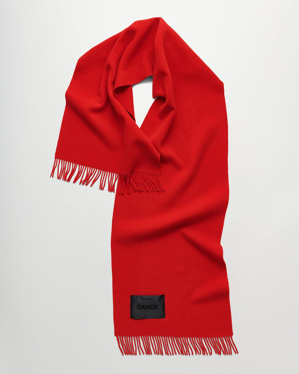 Bold scarf | Carpet red Virgin Wool
