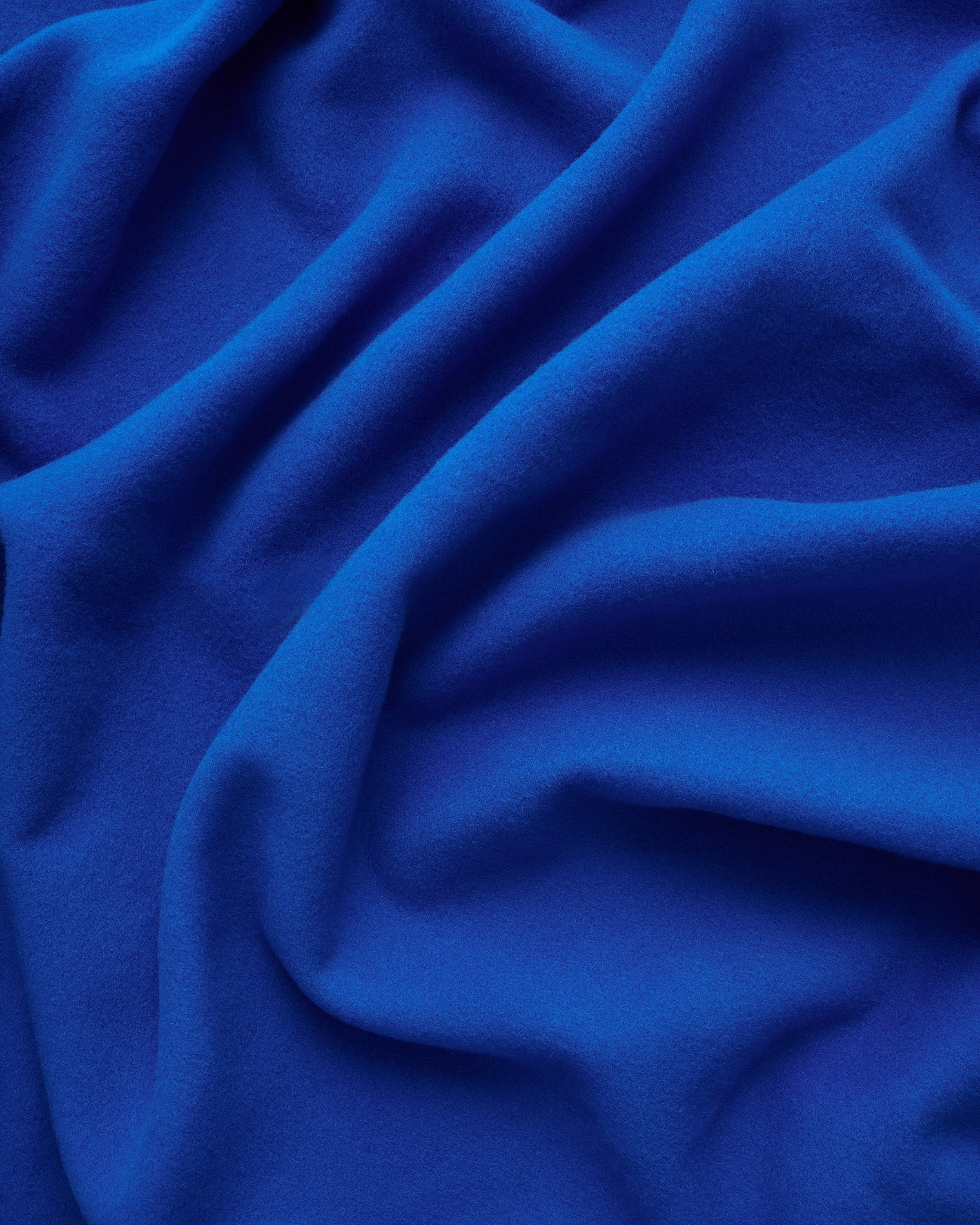 Bold scarf | Disco blue Virgin wool