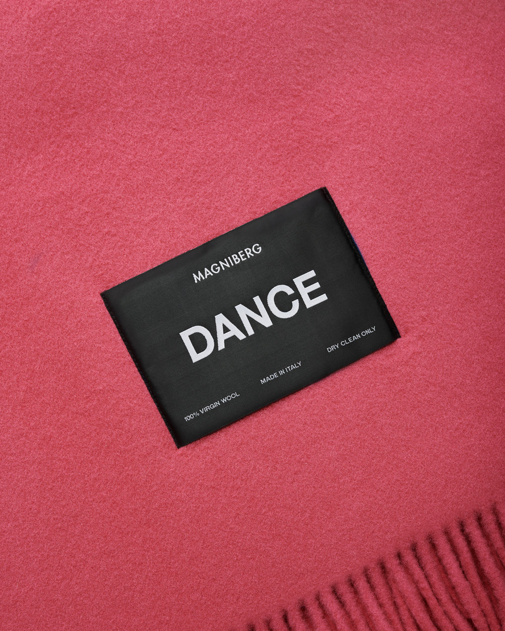 Bold scarf | Ice Skating Pink Virgin wool