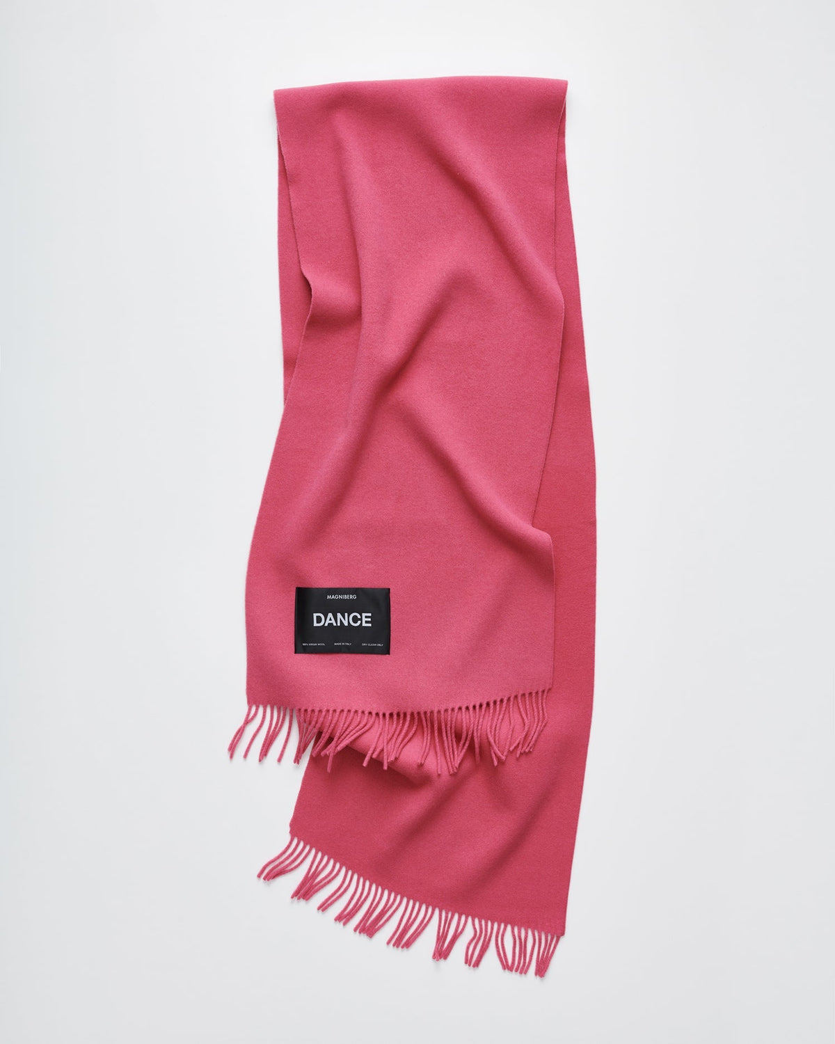 Bold scarf | Ice Skating Pink Virgin wool