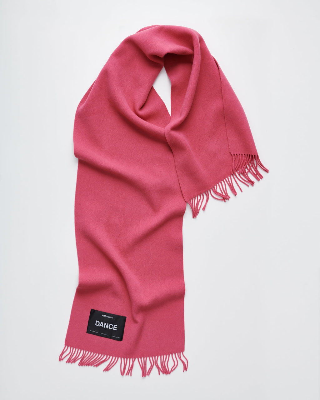Bold scarf | Ice Skating Pink Virgin wool