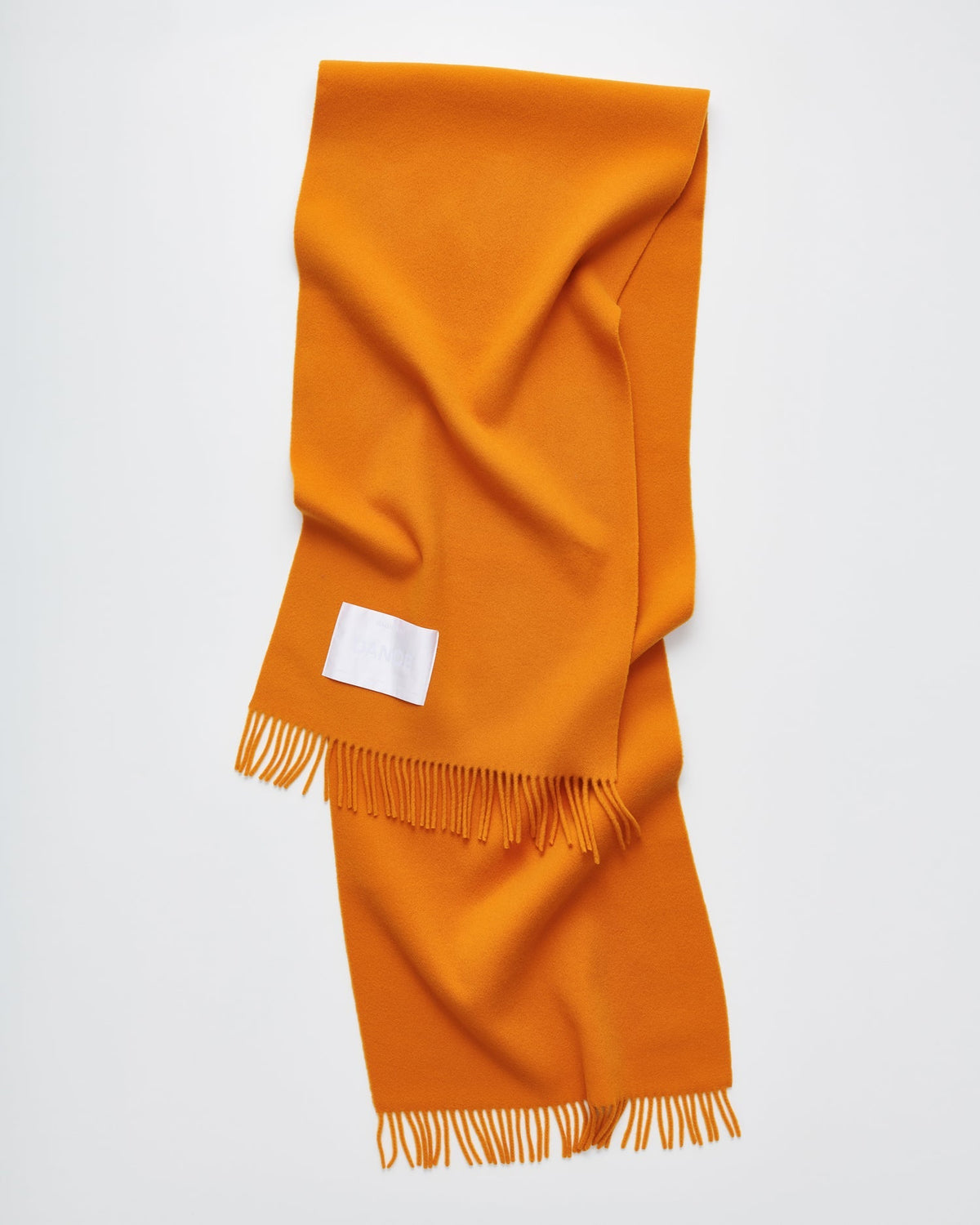 Bold scarf | Juicy Orange Virgin wool