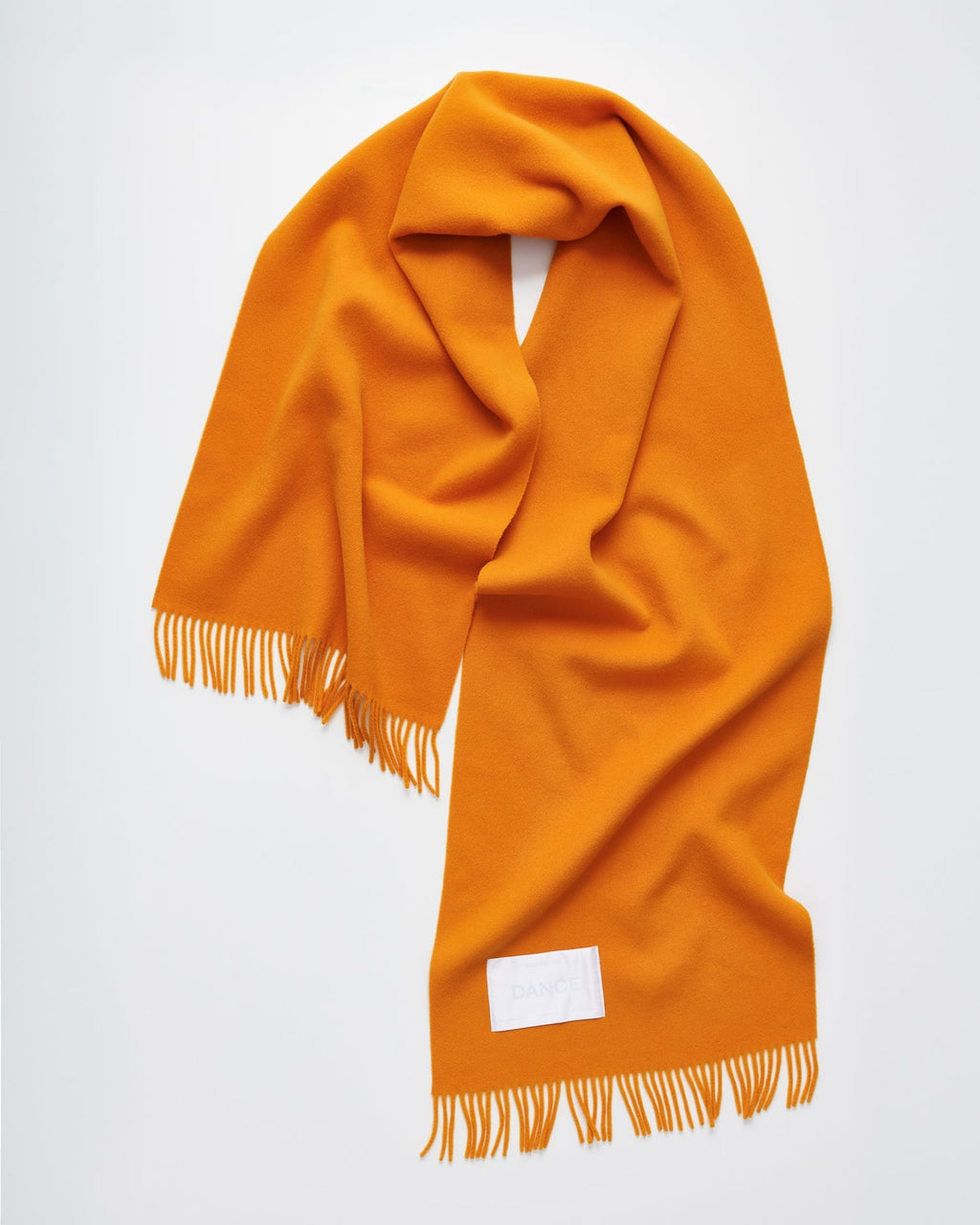 Bold scarf | Juicy Orange Virgin wool