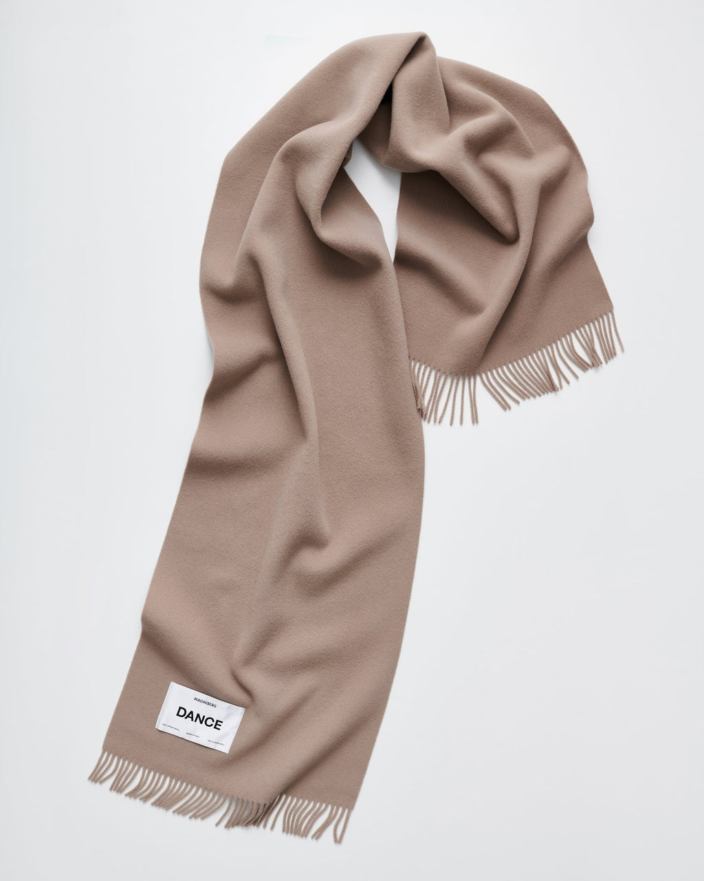 Bold scarf | Mushroom Virgin wool