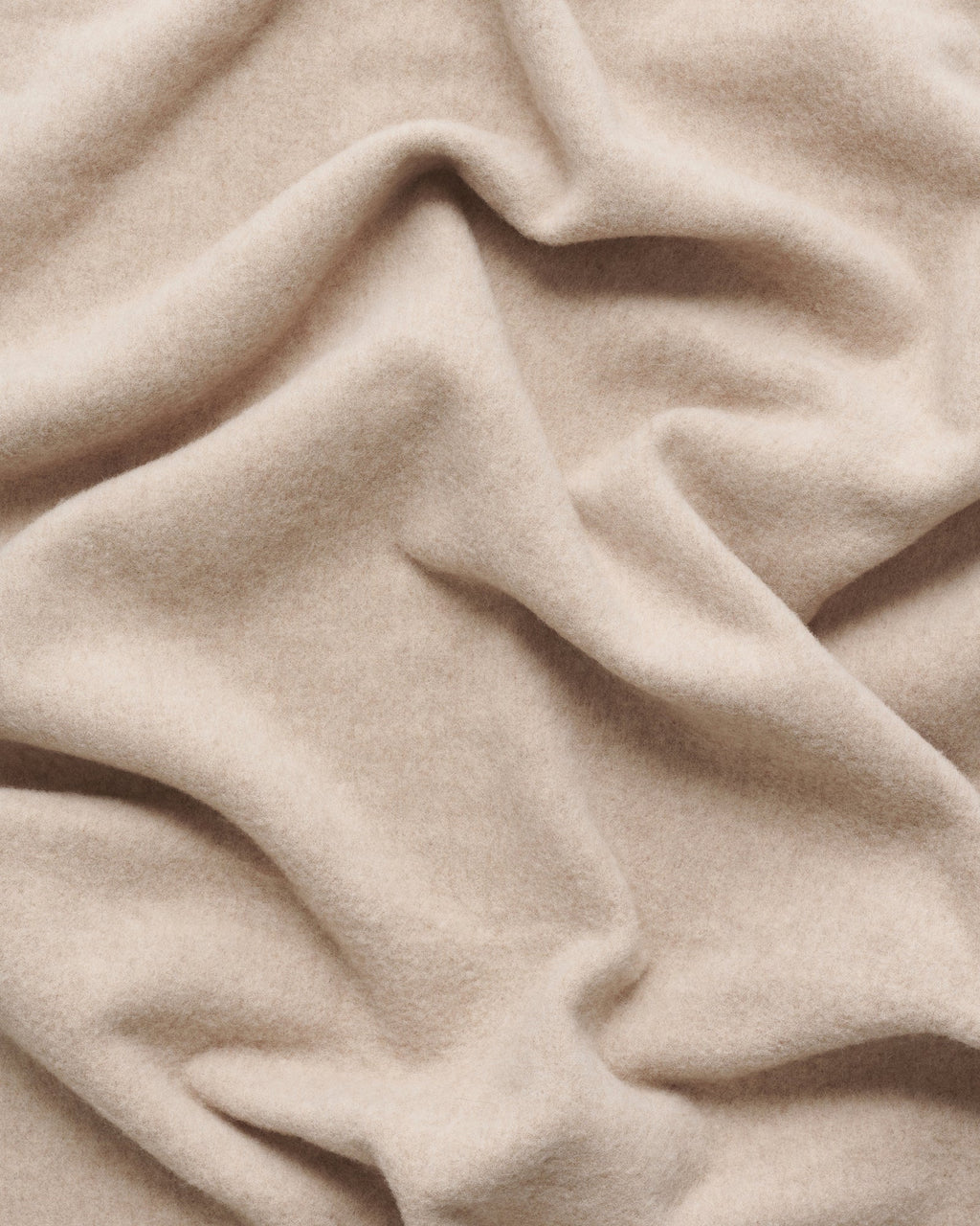 Bold scarf | Sand melange Virgin Wool