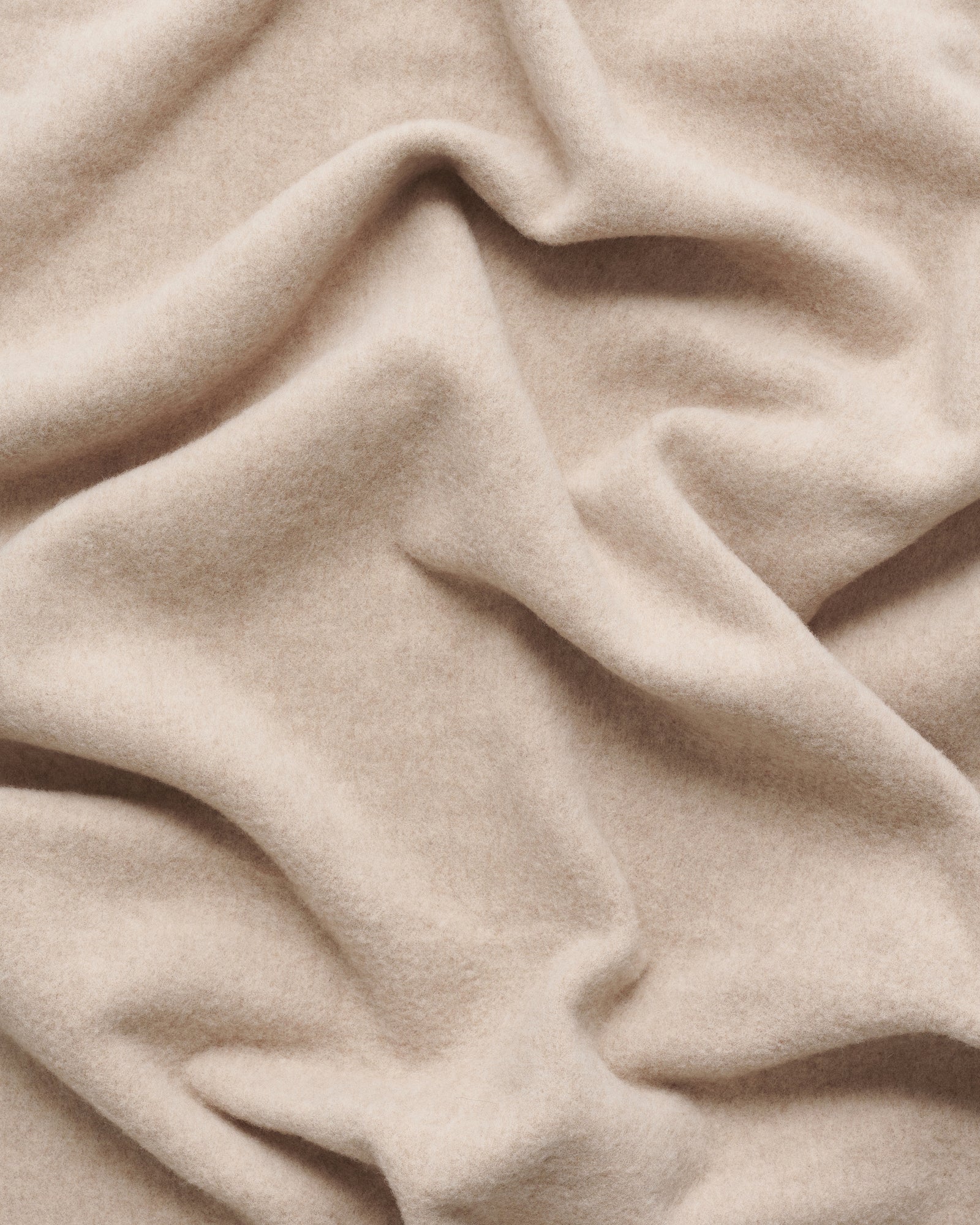 Bold scarf | Sand melange Virgin Wool