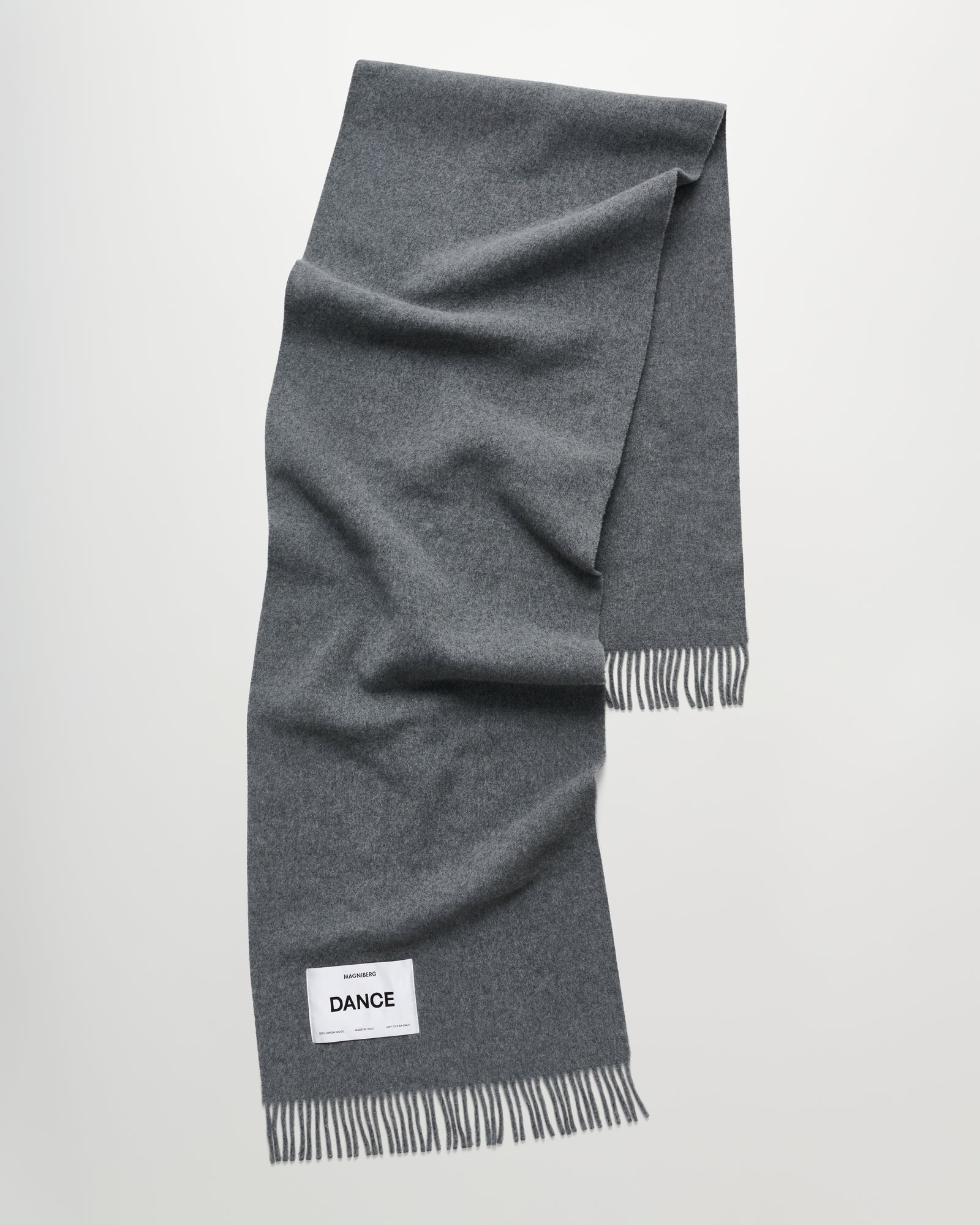 Bold scarf | Stone melange Virgin Wool