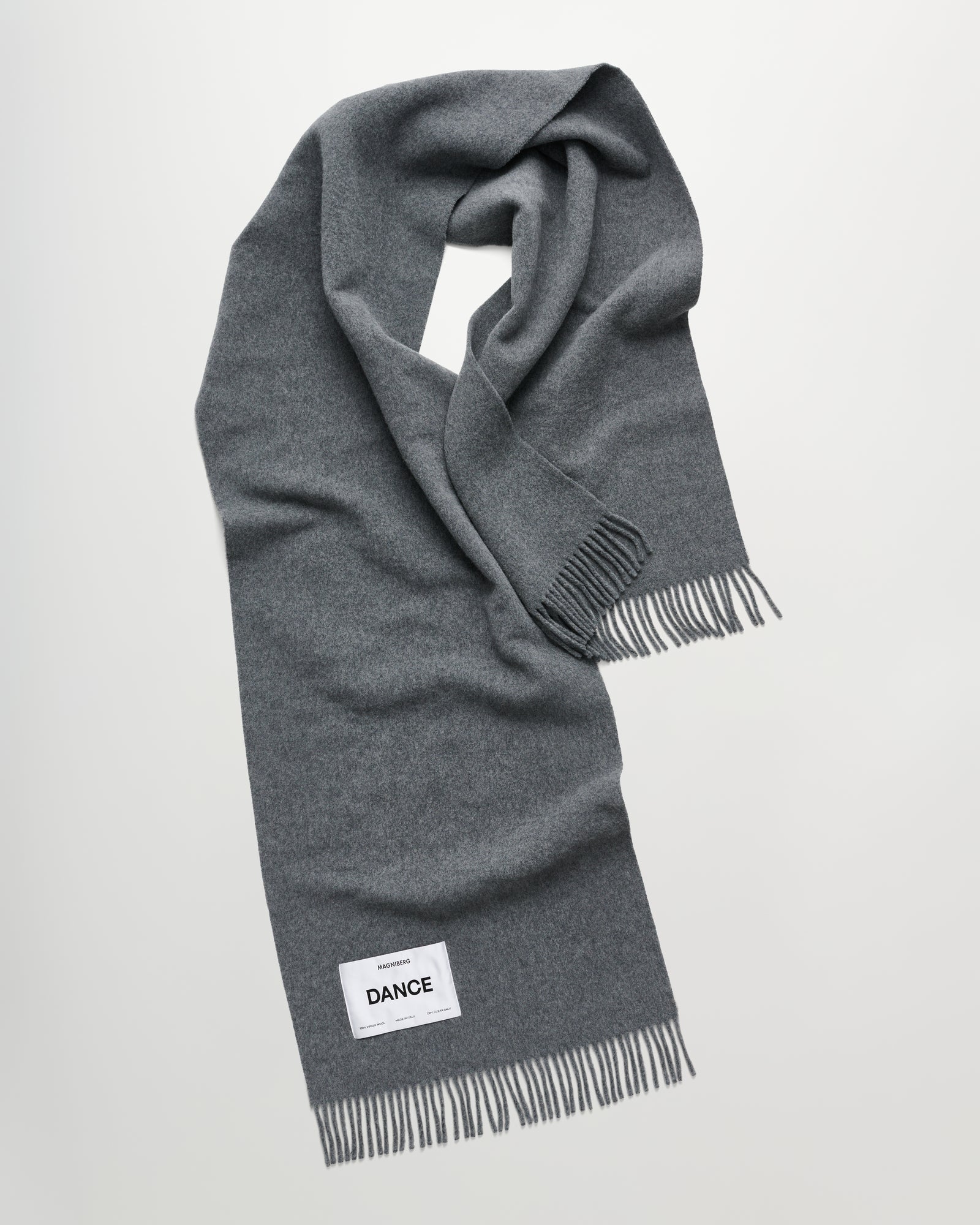 Bold scarf | Stone melange Virgin Wool