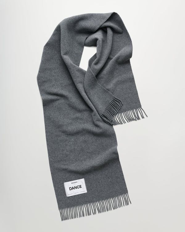 Bold scarf | Stone melange Virgin Wool