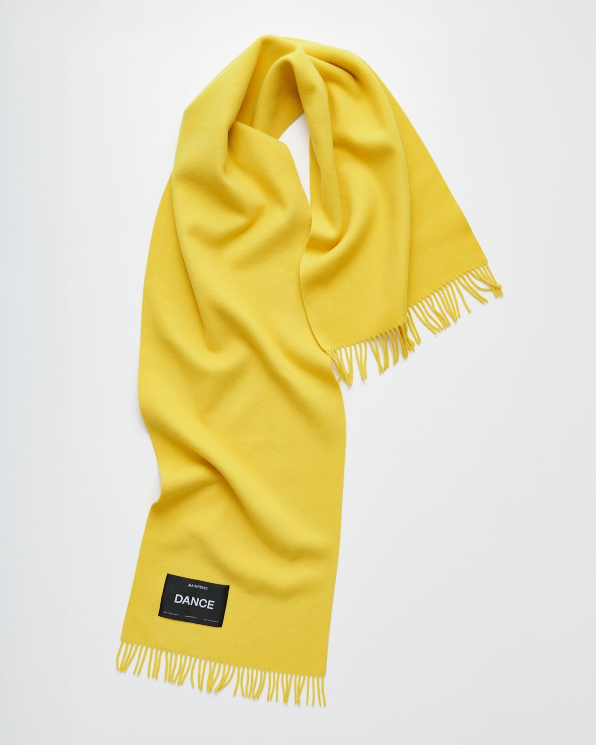 Bold scarf | Surf yellow Virgin wool